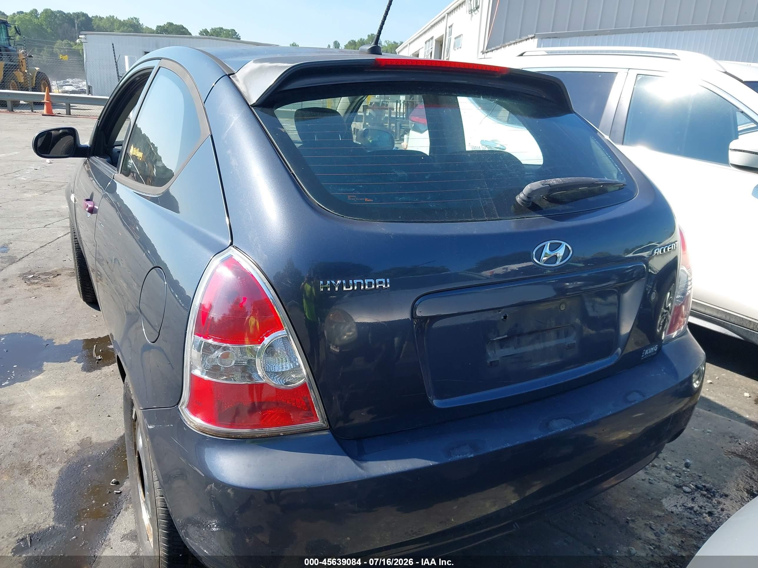 2010 Hyundai Accent Gs Gray vin: KMHCM3AC3AU169186