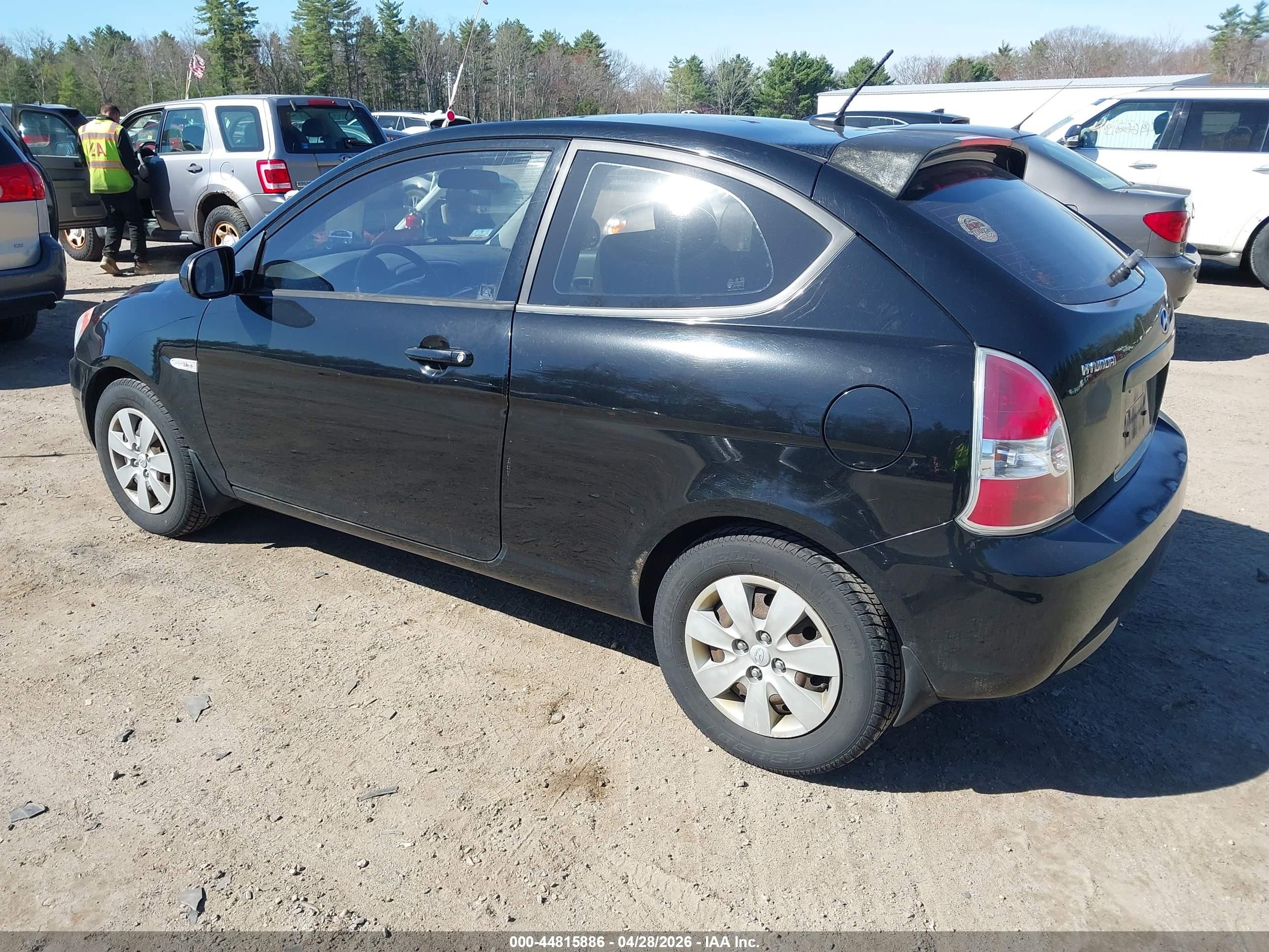 2010 Hyundai Accent Gs Black vin: KMHCM3AC3AU177028