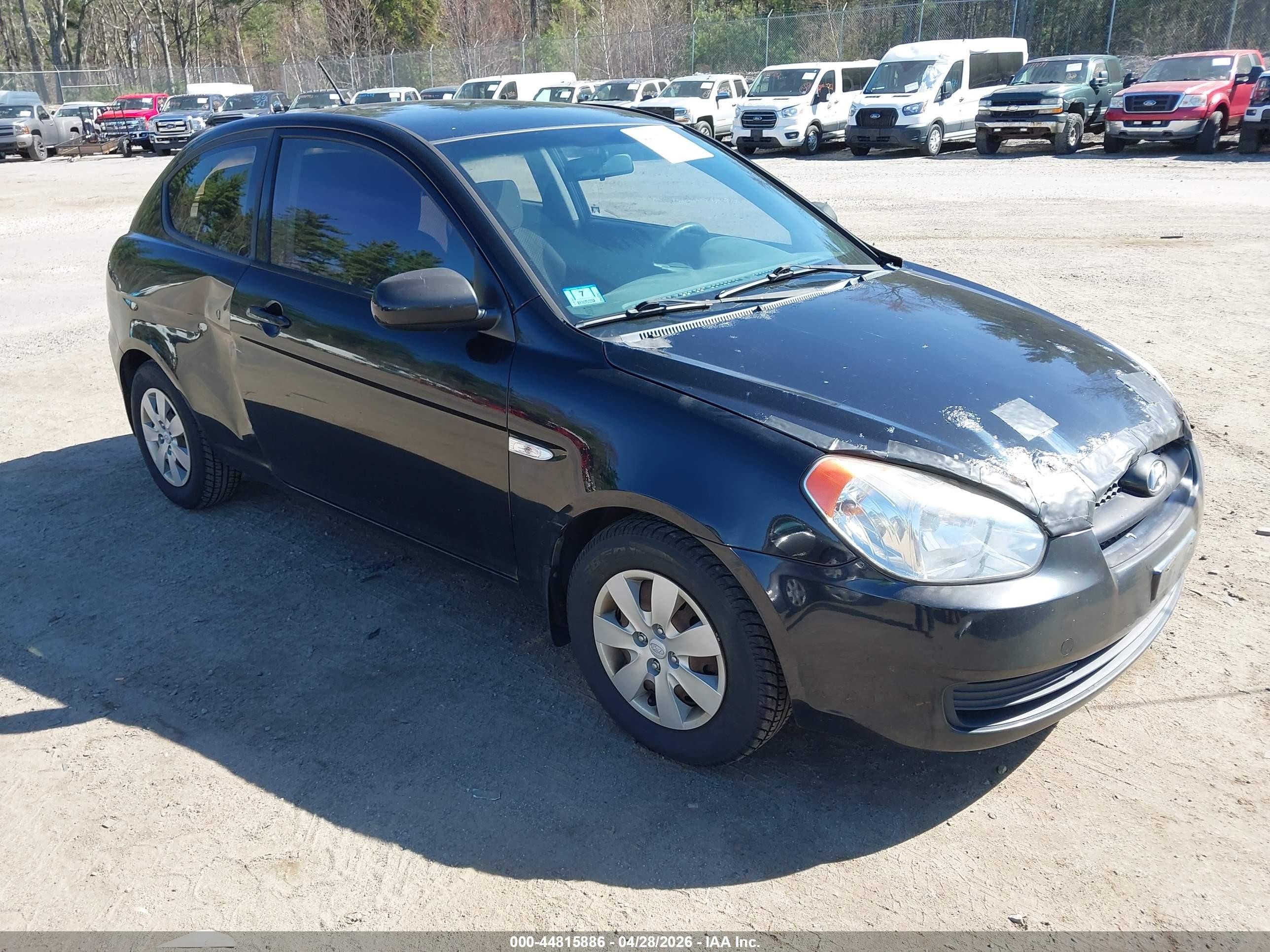 2010 Hyundai Accent Gs Black vin: KMHCM3AC3AU177028