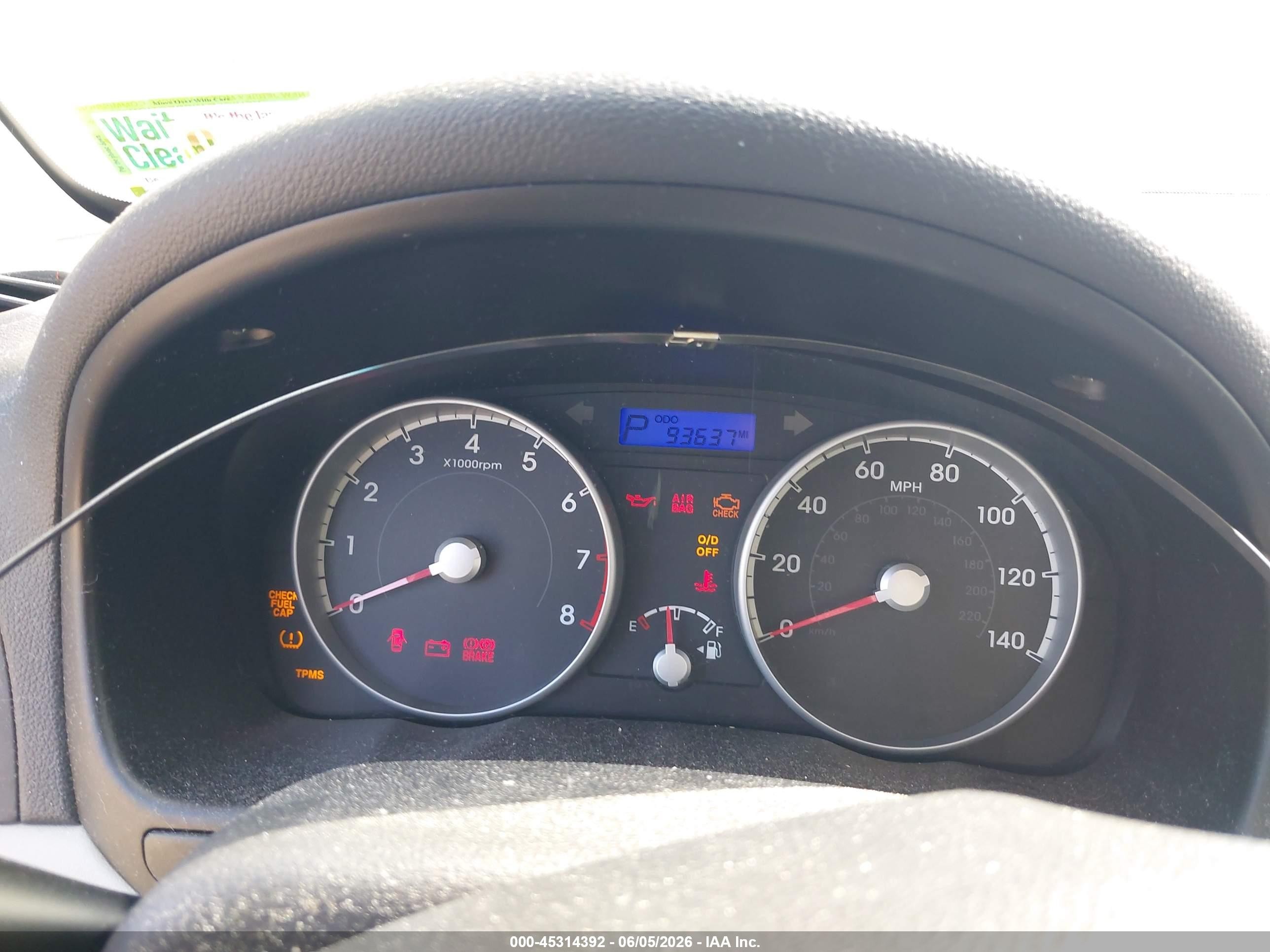 2010 Hyundai Accent Gs Light Blue vin: KMHCM3AC3AU185436