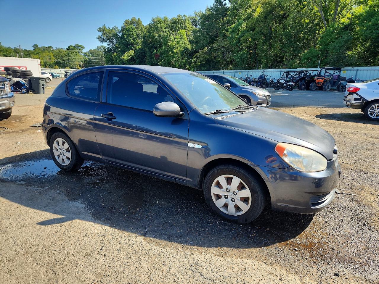2010 Hyundai Accent Gs Blue vin: KMHCM3AC3AU186120