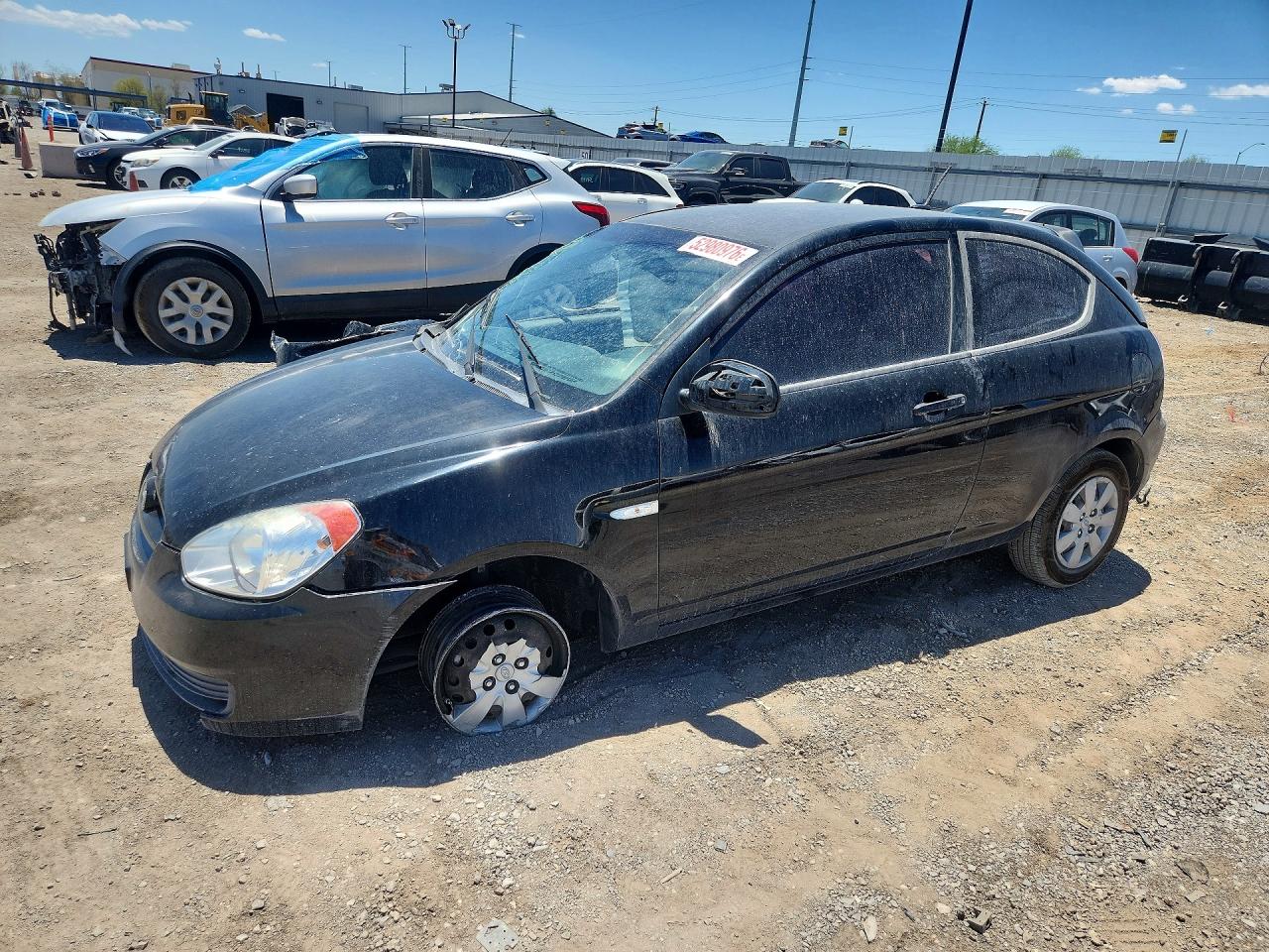 2011 Hyundai Accent Gl Black vin: KMHCM3AC3BU188953