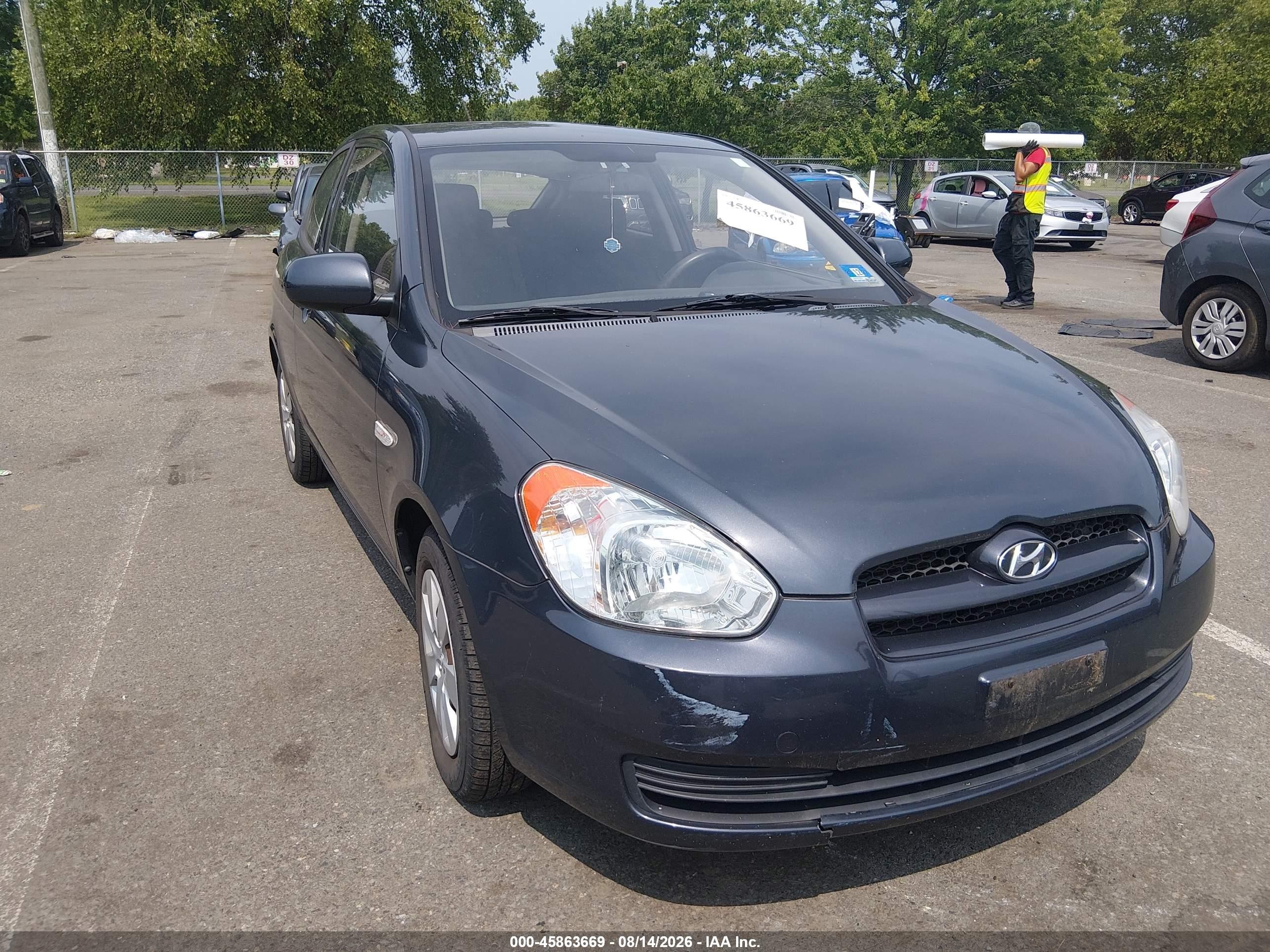 2010 Hyundai Accent Gs Gray vin: KMHCM3AC4AU158679
