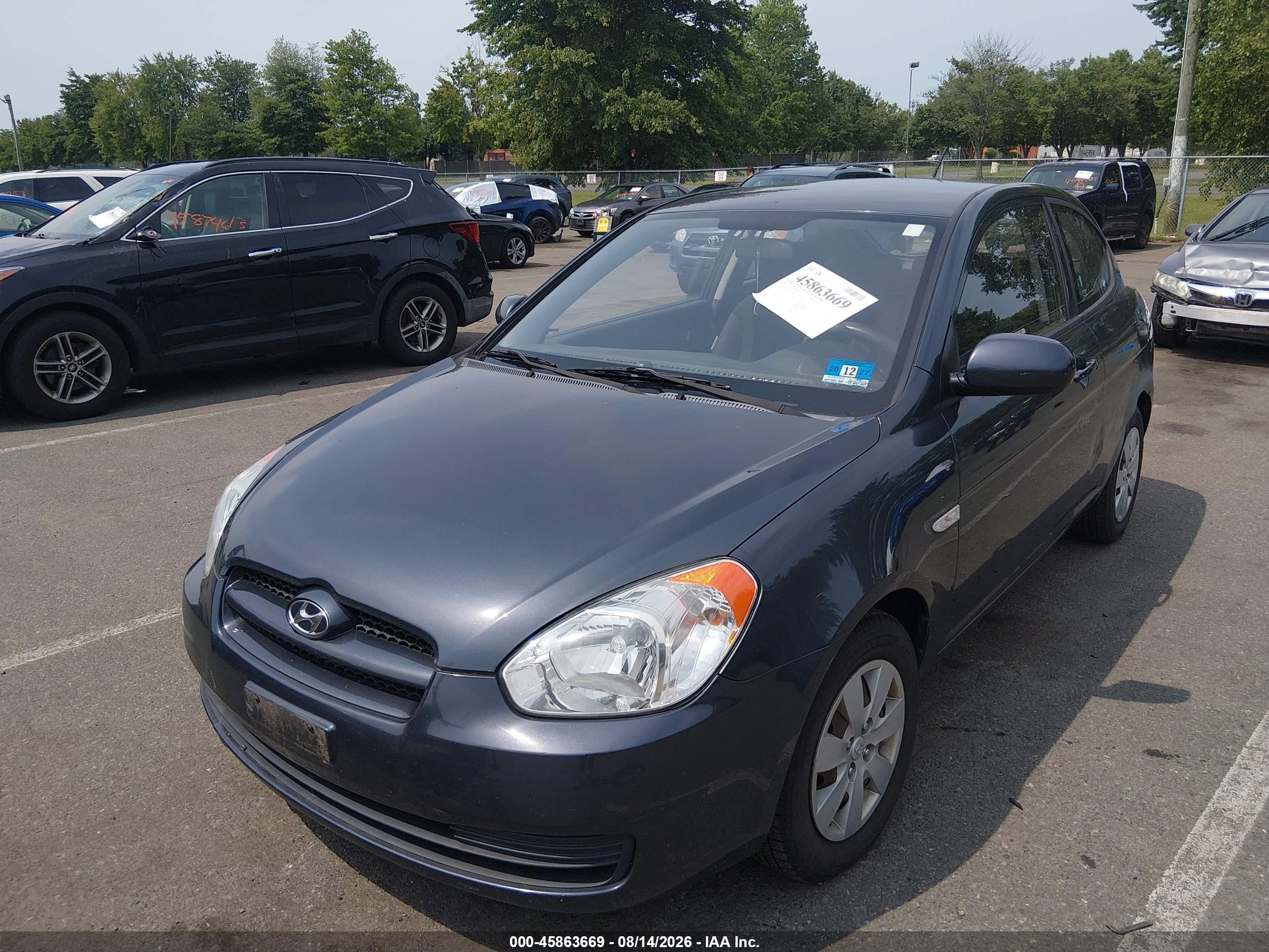 2010 Hyundai Accent Gs Gray vin: KMHCM3AC4AU158679