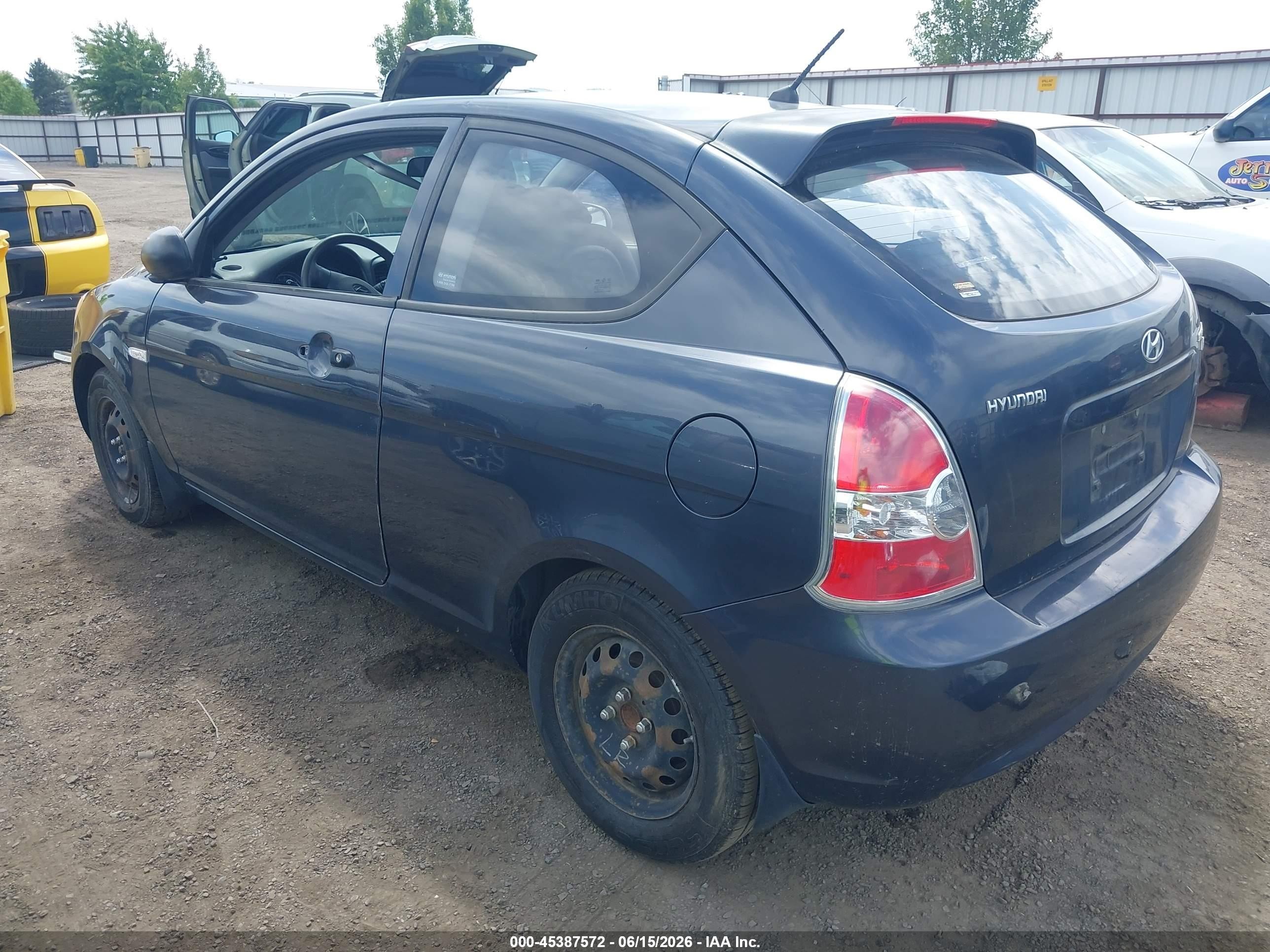 2010 Hyundai Accent Blue Blue vin: KMHCM3AC5AU166970