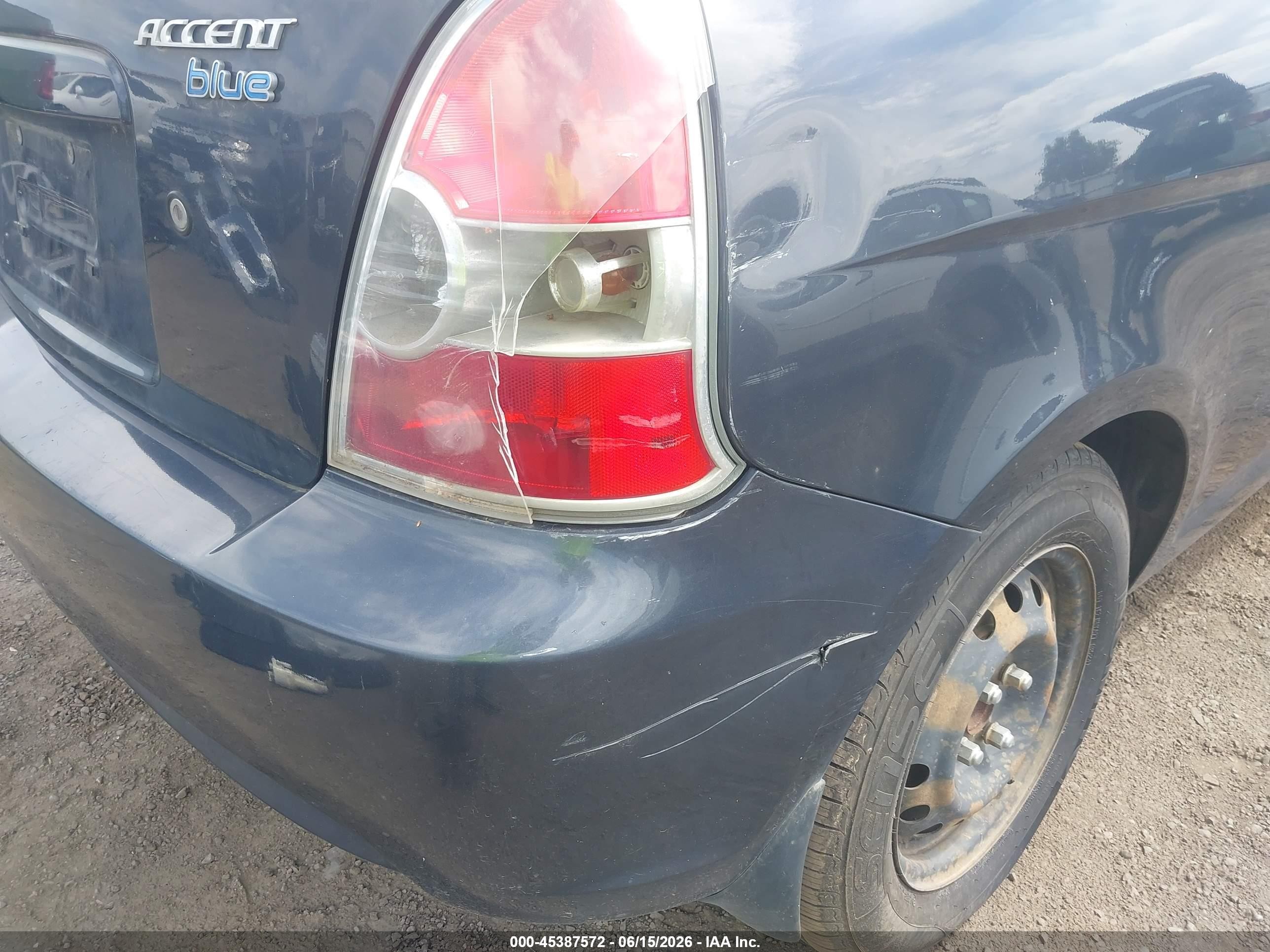 2010 Hyundai Accent Blue Blue vin: KMHCM3AC5AU166970