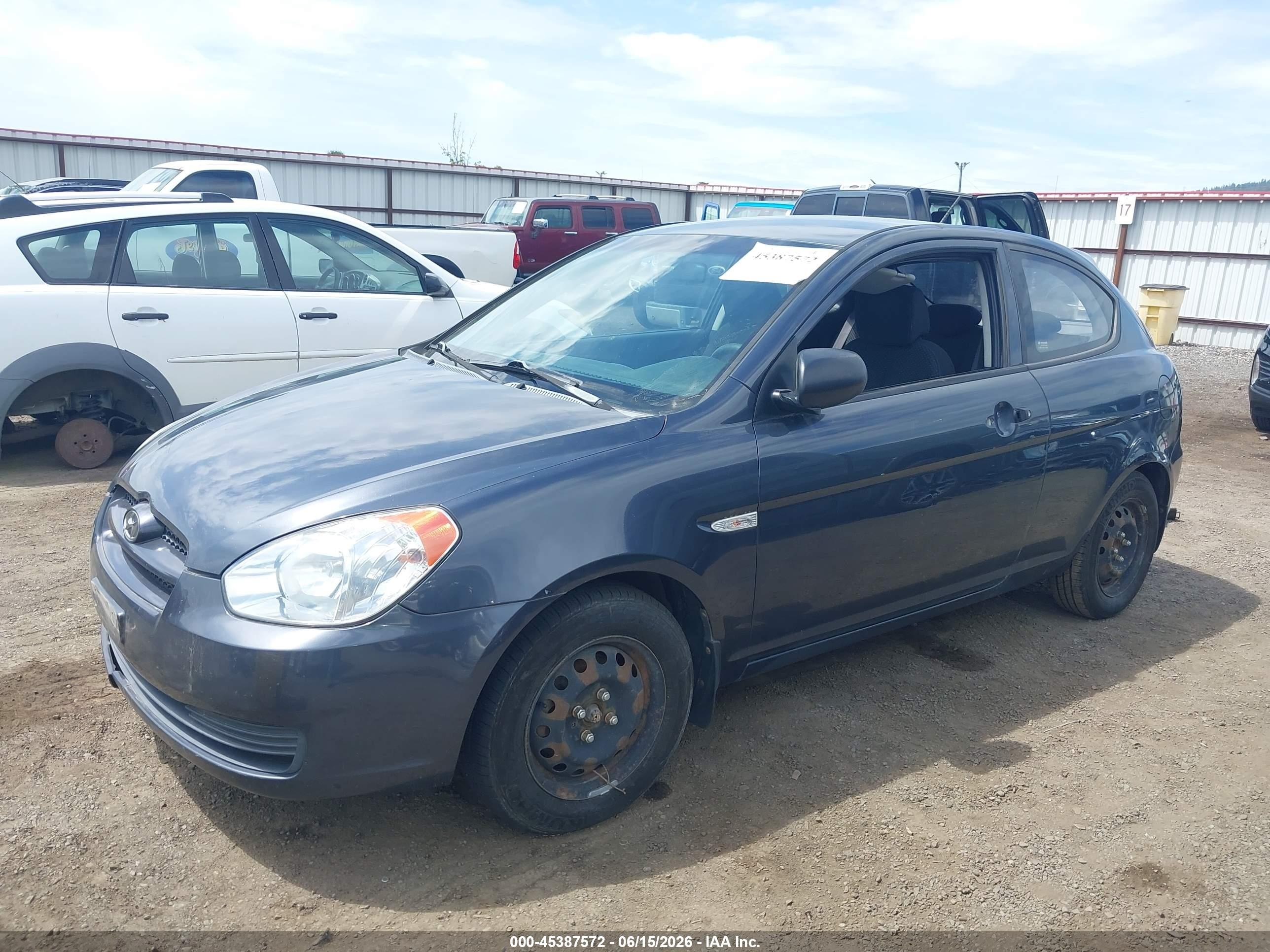 2010 Hyundai Accent Blue Blue vin: KMHCM3AC5AU166970