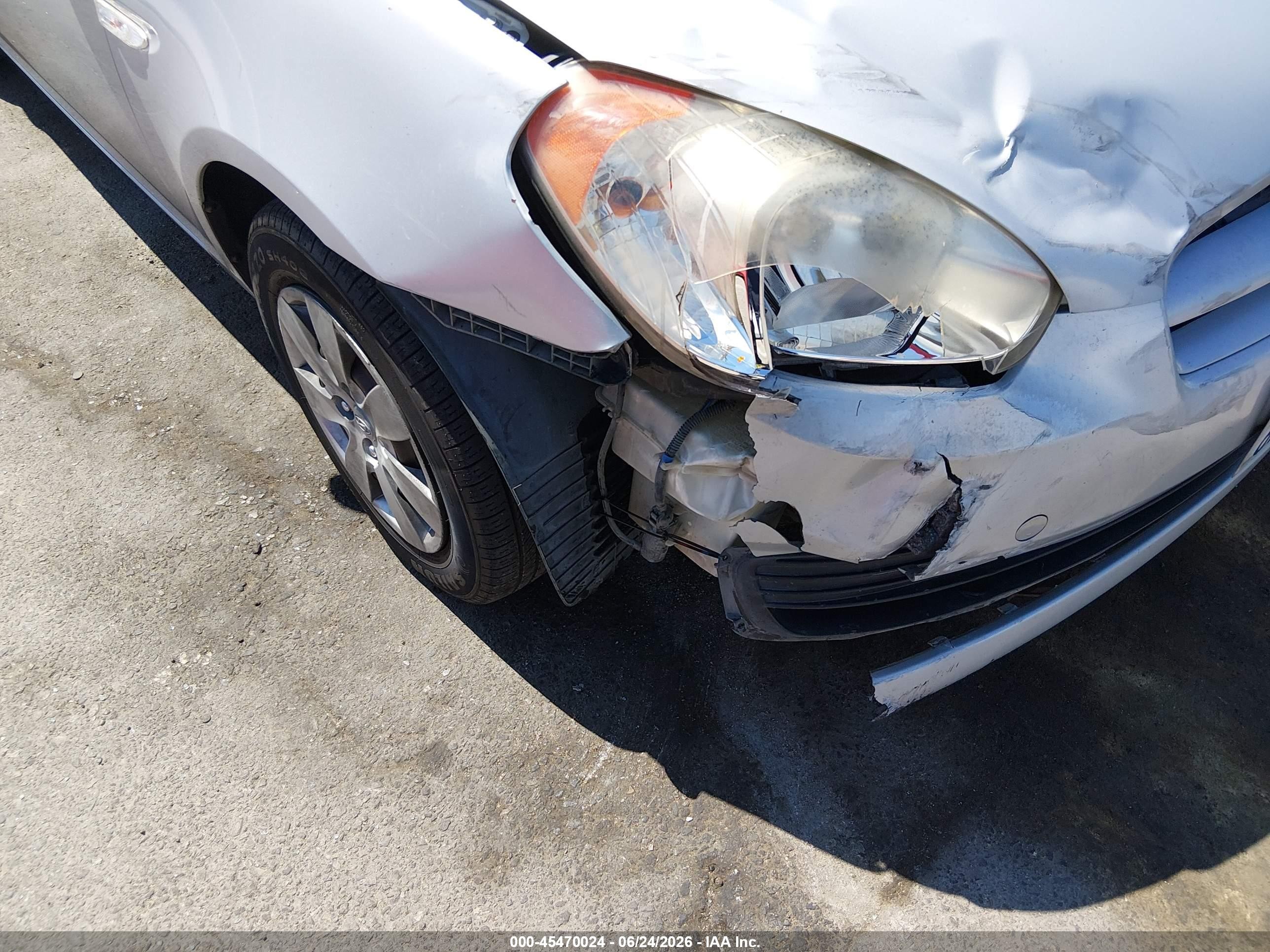 2010 Hyundai Accent Blue Серый vin: KMHCM3AC5AU171098