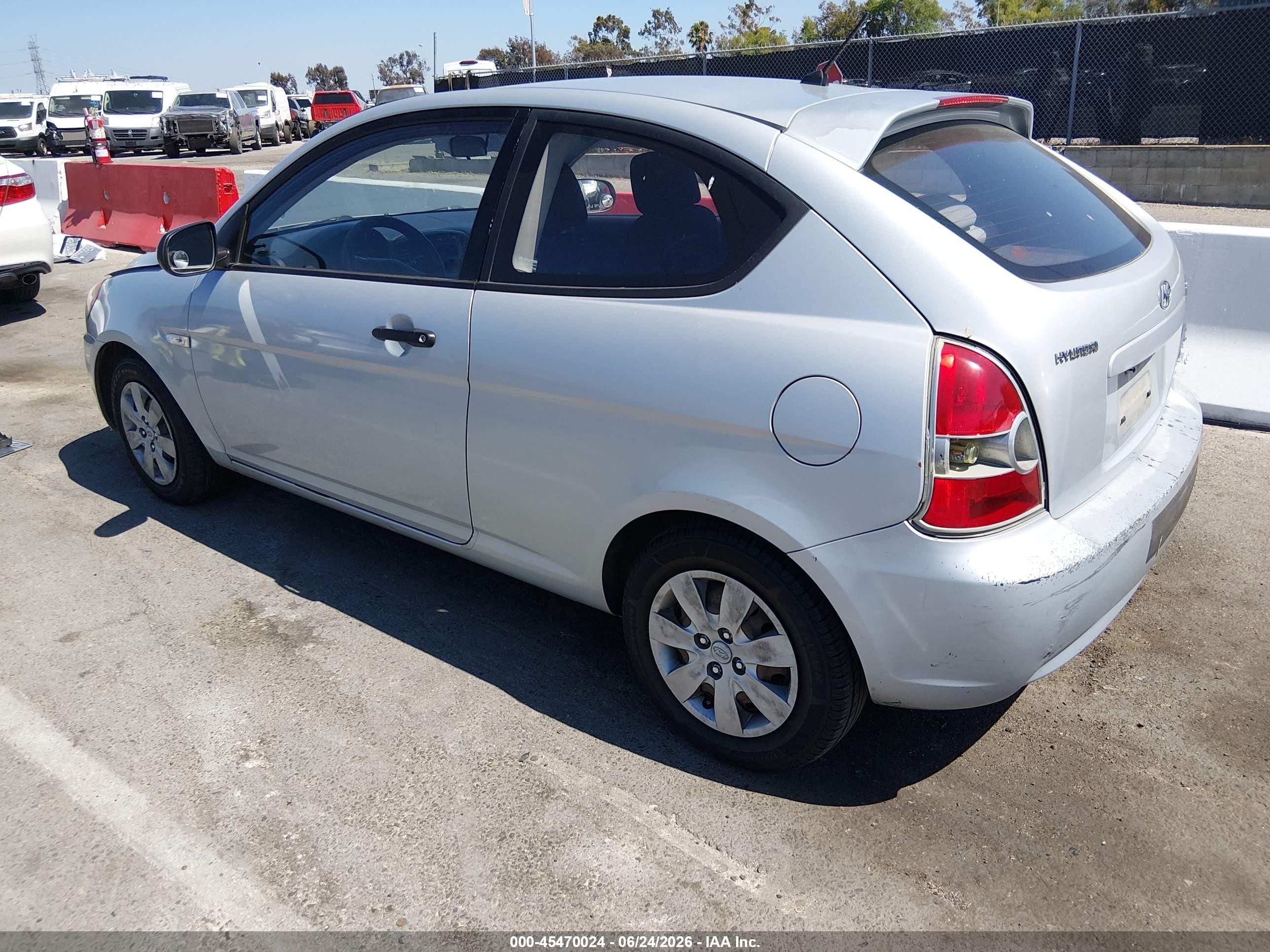 2010 Hyundai Accent Blue Серый vin: KMHCM3AC5AU171098