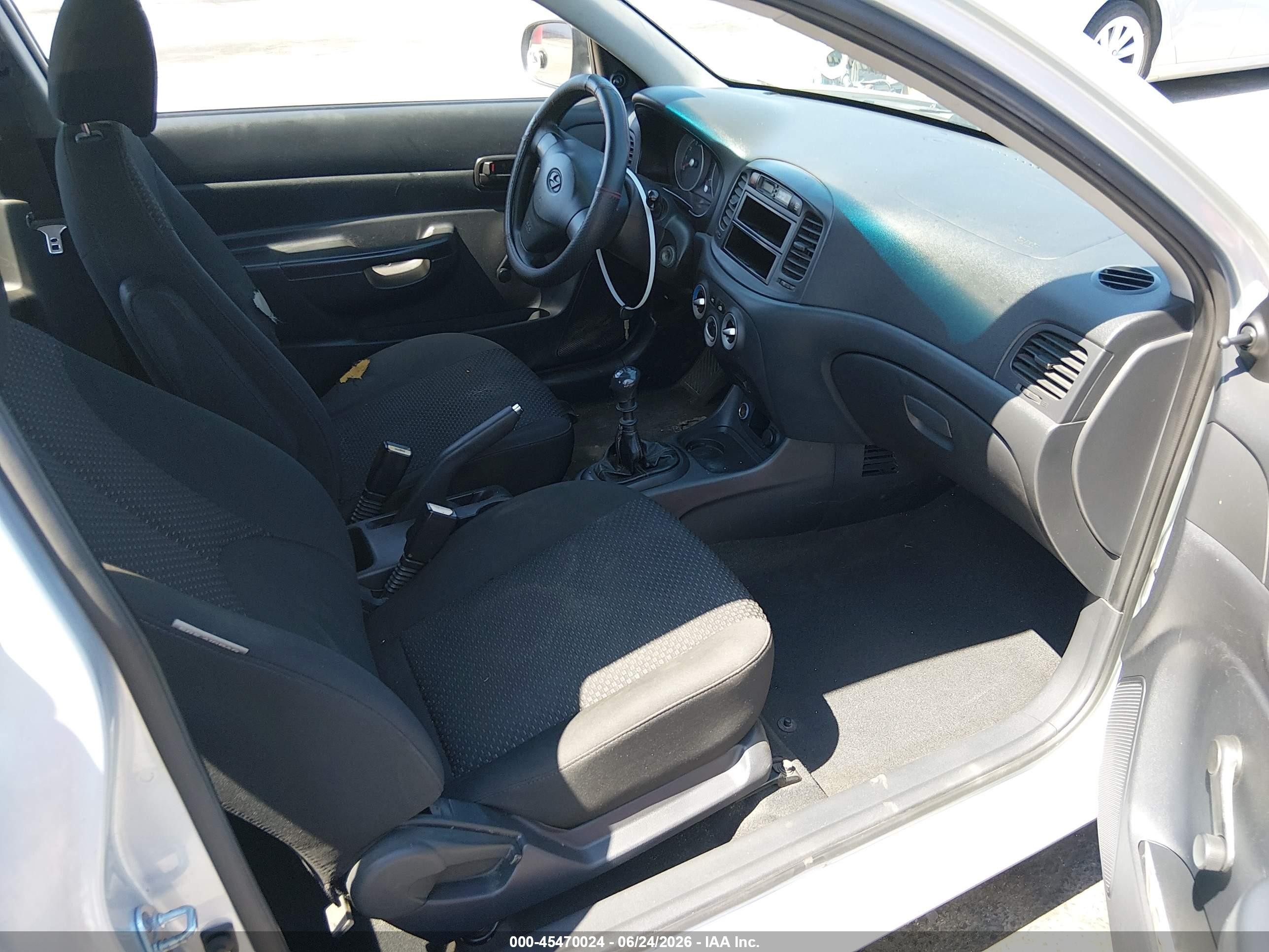 2010 Hyundai Accent Blue Серый vin: KMHCM3AC5AU171098