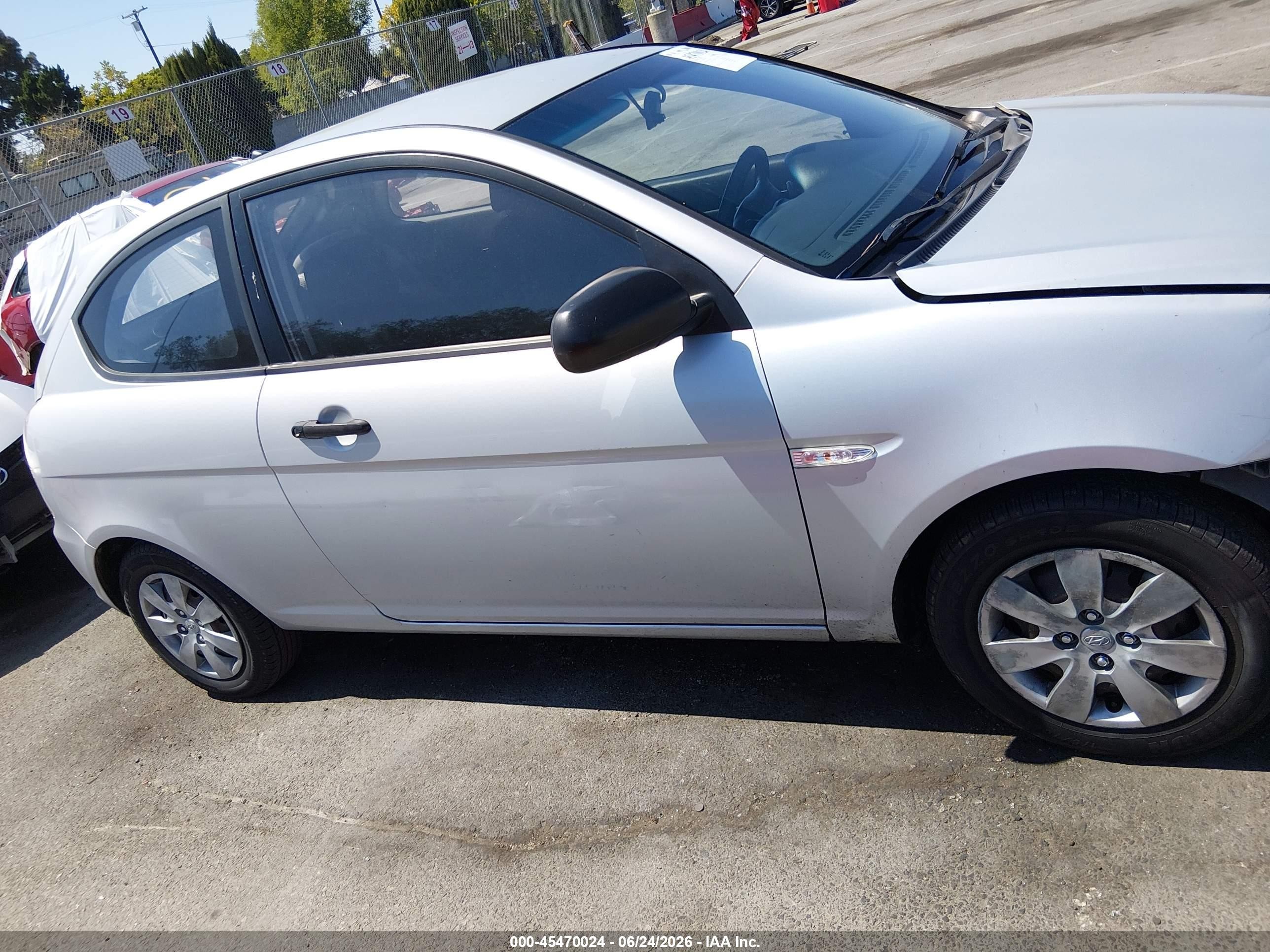 2010 Hyundai Accent Blue Серый vin: KMHCM3AC5AU171098