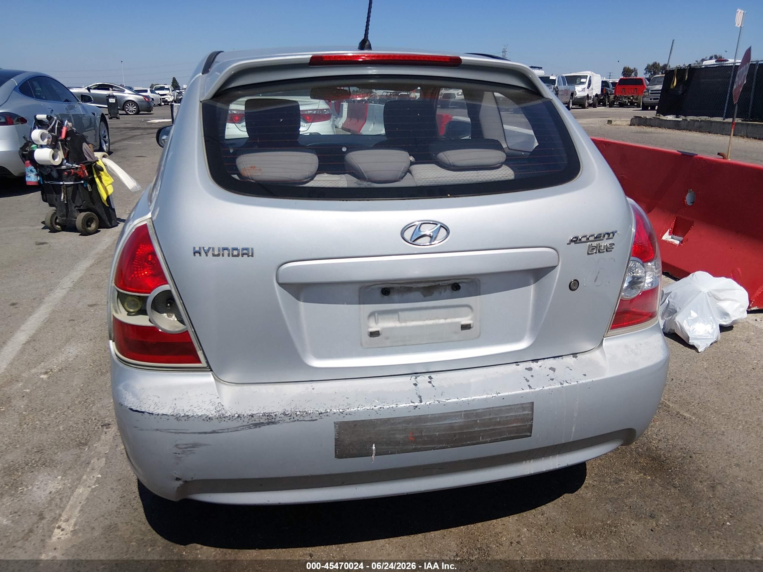 2010 Hyundai Accent Blue Серый vin: KMHCM3AC5AU171098