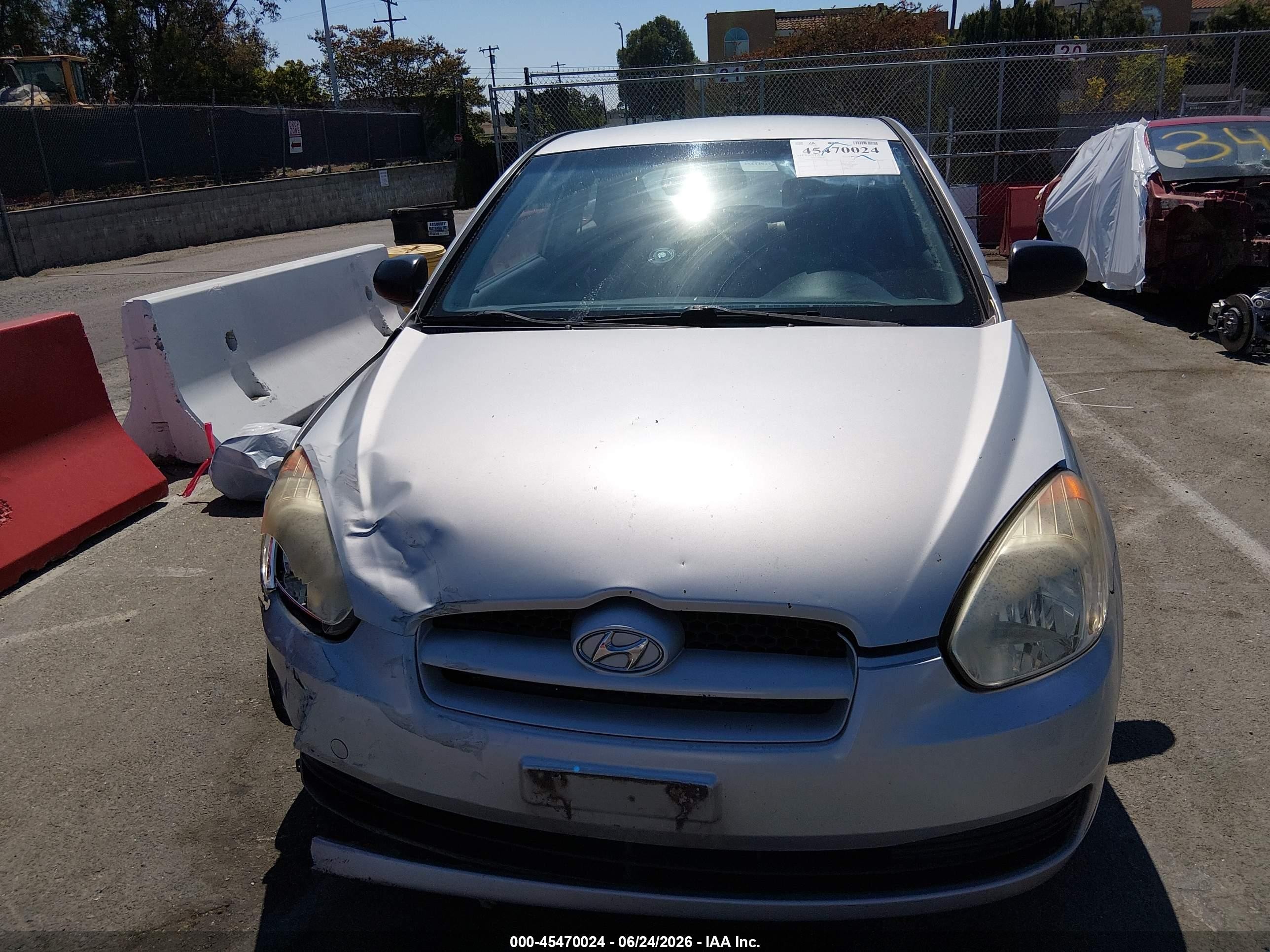 2010 Hyundai Accent Blue Серый vin: KMHCM3AC5AU171098