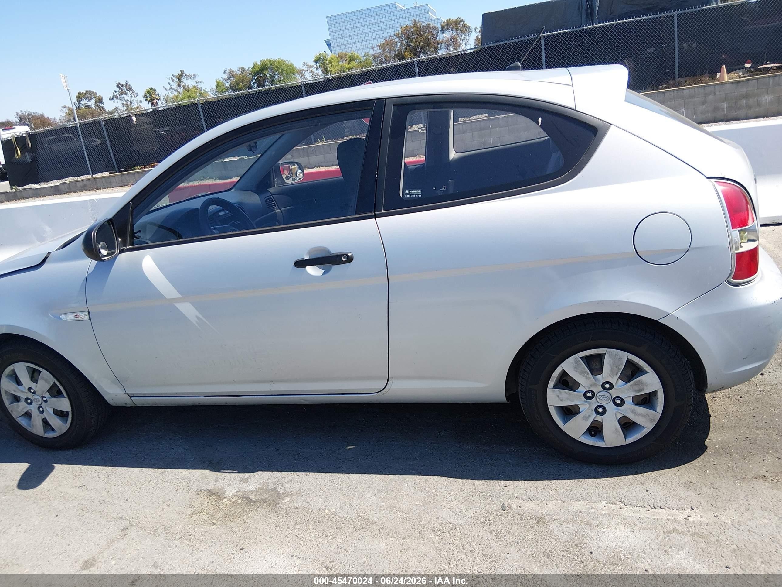 2010 Hyundai Accent Blue Серый vin: KMHCM3AC5AU171098
