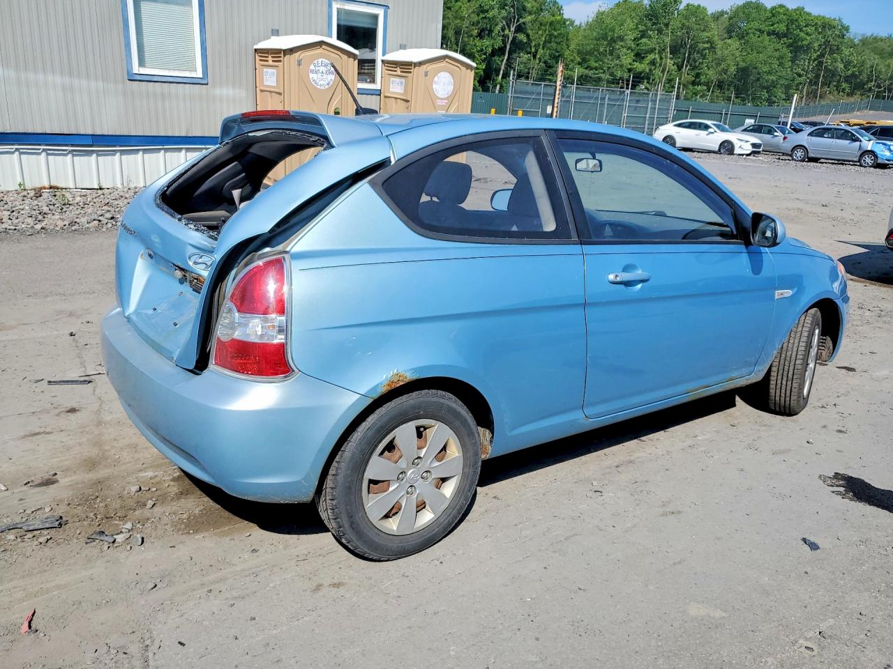 2010 Hyundai Accent Gs Blue vin: KMHCM3AC5AU175457
