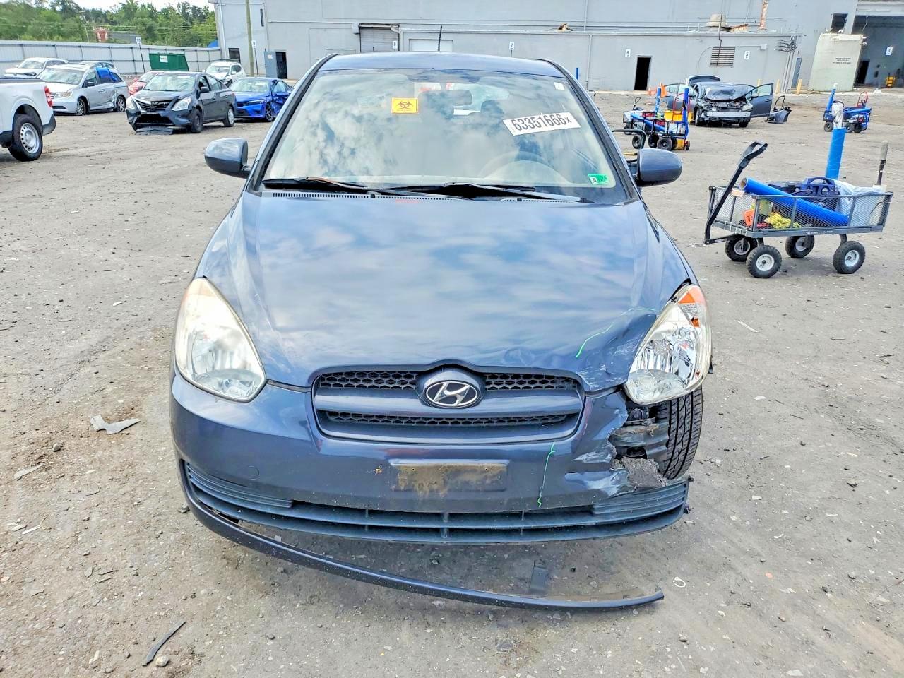 2010 Hyundai Accent Gs Blue vin: KMHCM3AC6AU161230