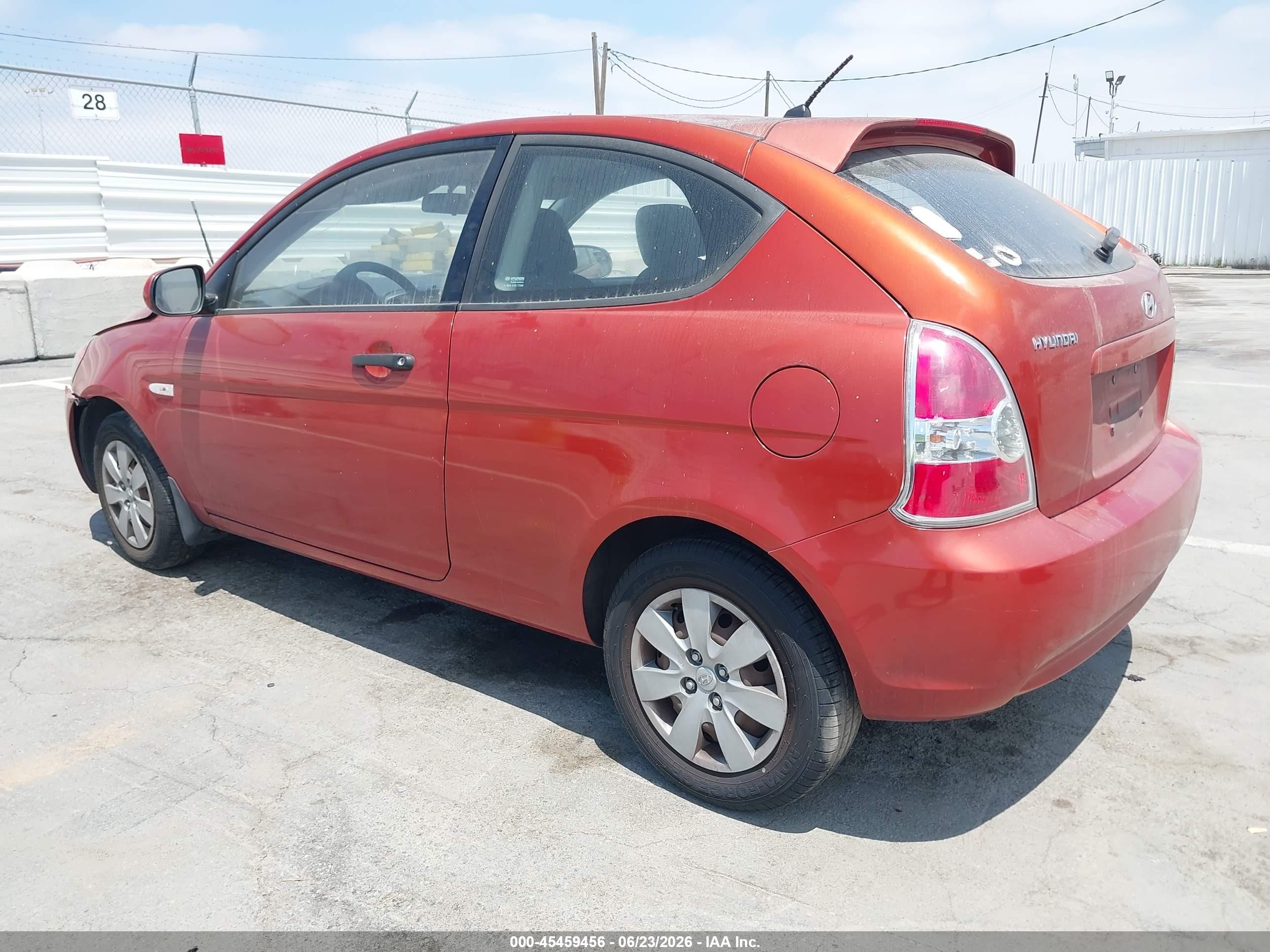 2010 Hyundai Accent Gs Orange vin: KMHCM3AC6AU162636