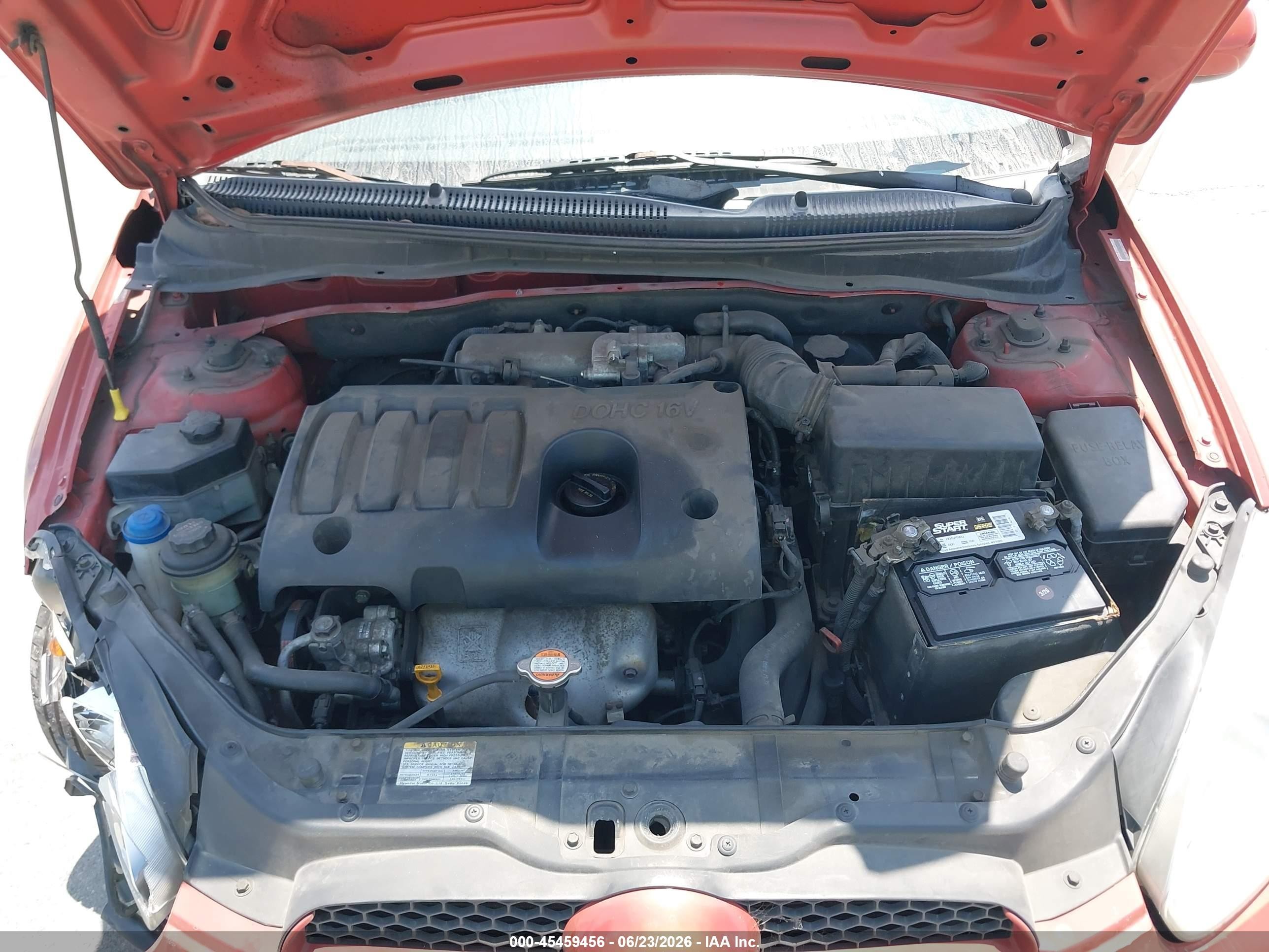 2010 Hyundai Accent Gs Orange vin: KMHCM3AC6AU162636