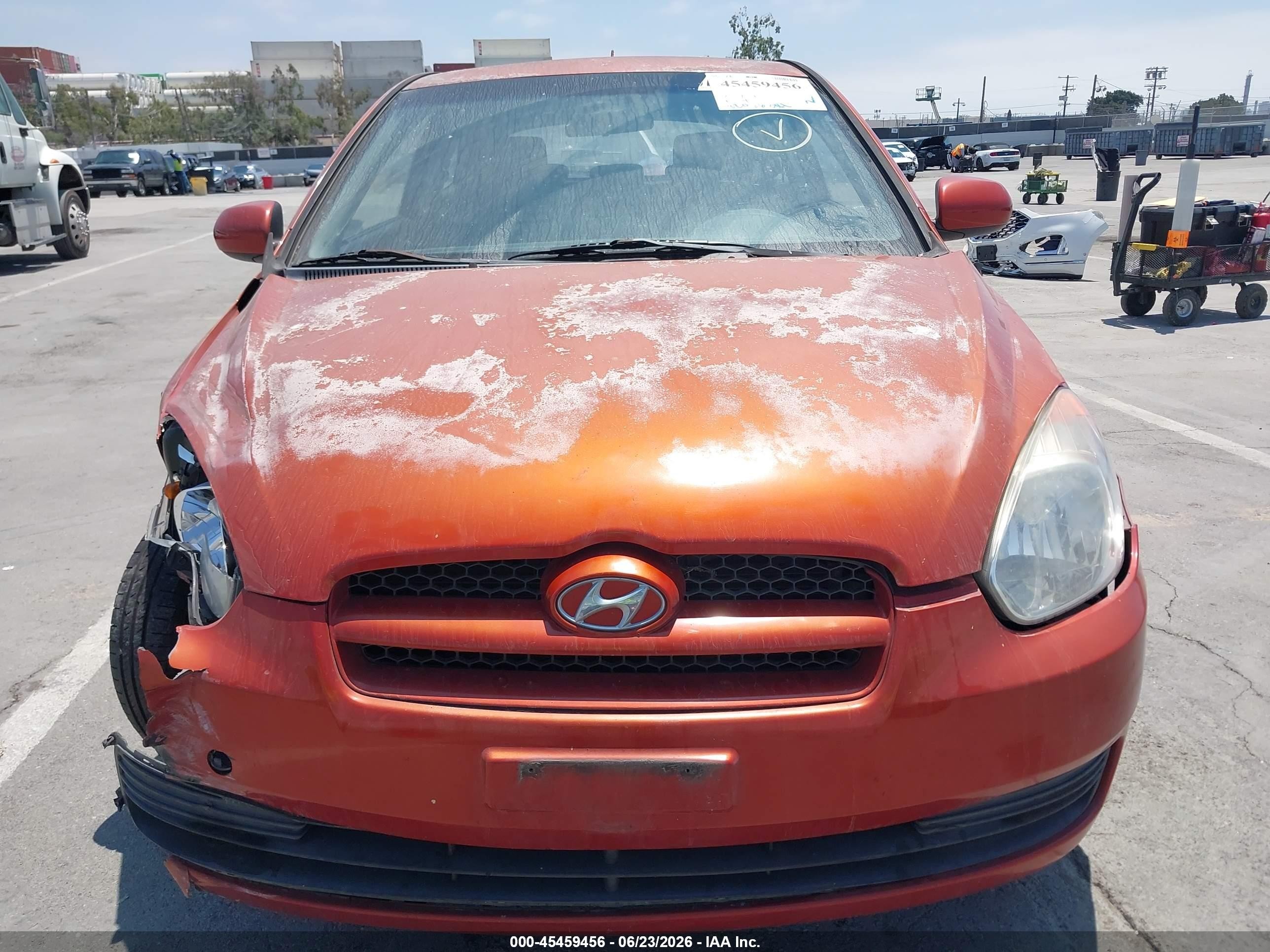 2010 Hyundai Accent Gs Orange vin: KMHCM3AC6AU162636