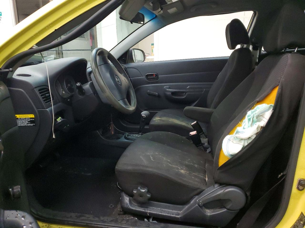 2010 Hyundai Accent Blue Yellow vin: KMHCM3AC6AU181901