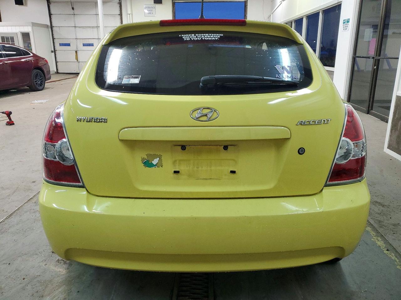 2010 Hyundai Accent Blue Yellow vin: KMHCM3AC6AU181901