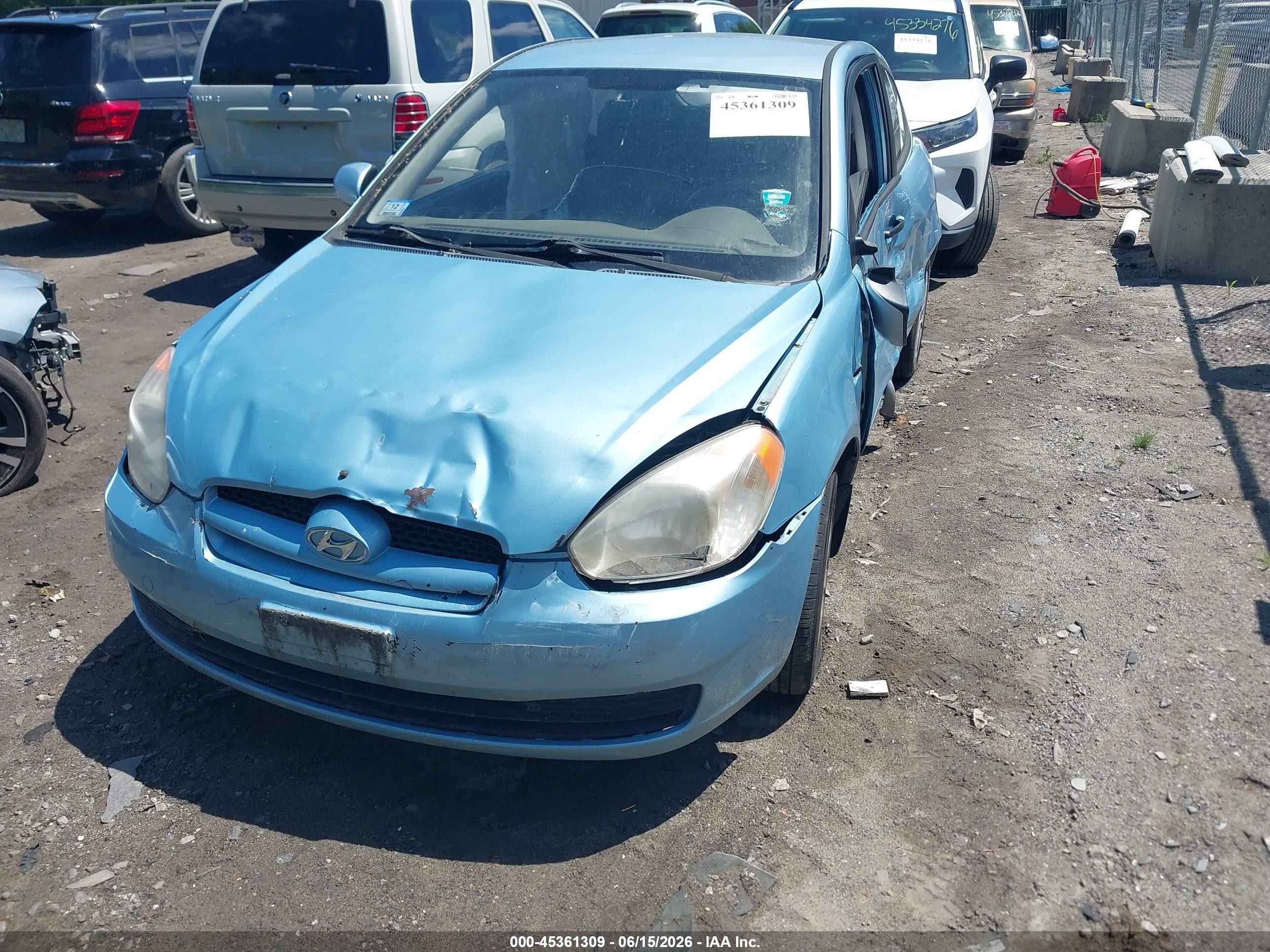 2010 Hyundai Accent Gs Blue vin: KMHCM3AC7AU161351