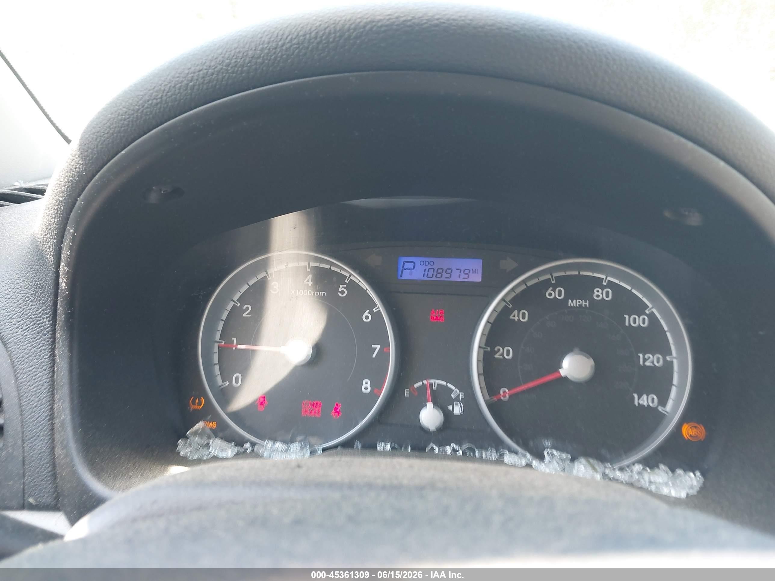 2010 Hyundai Accent Gs Blue vin: KMHCM3AC7AU161351