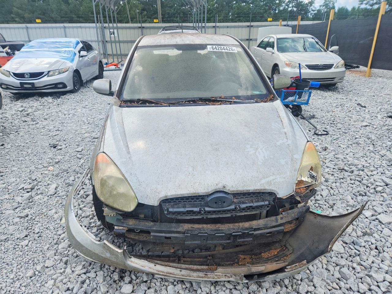 2010 Hyundai Accent Gs Gray vin: KMHCM3AC7AU184998