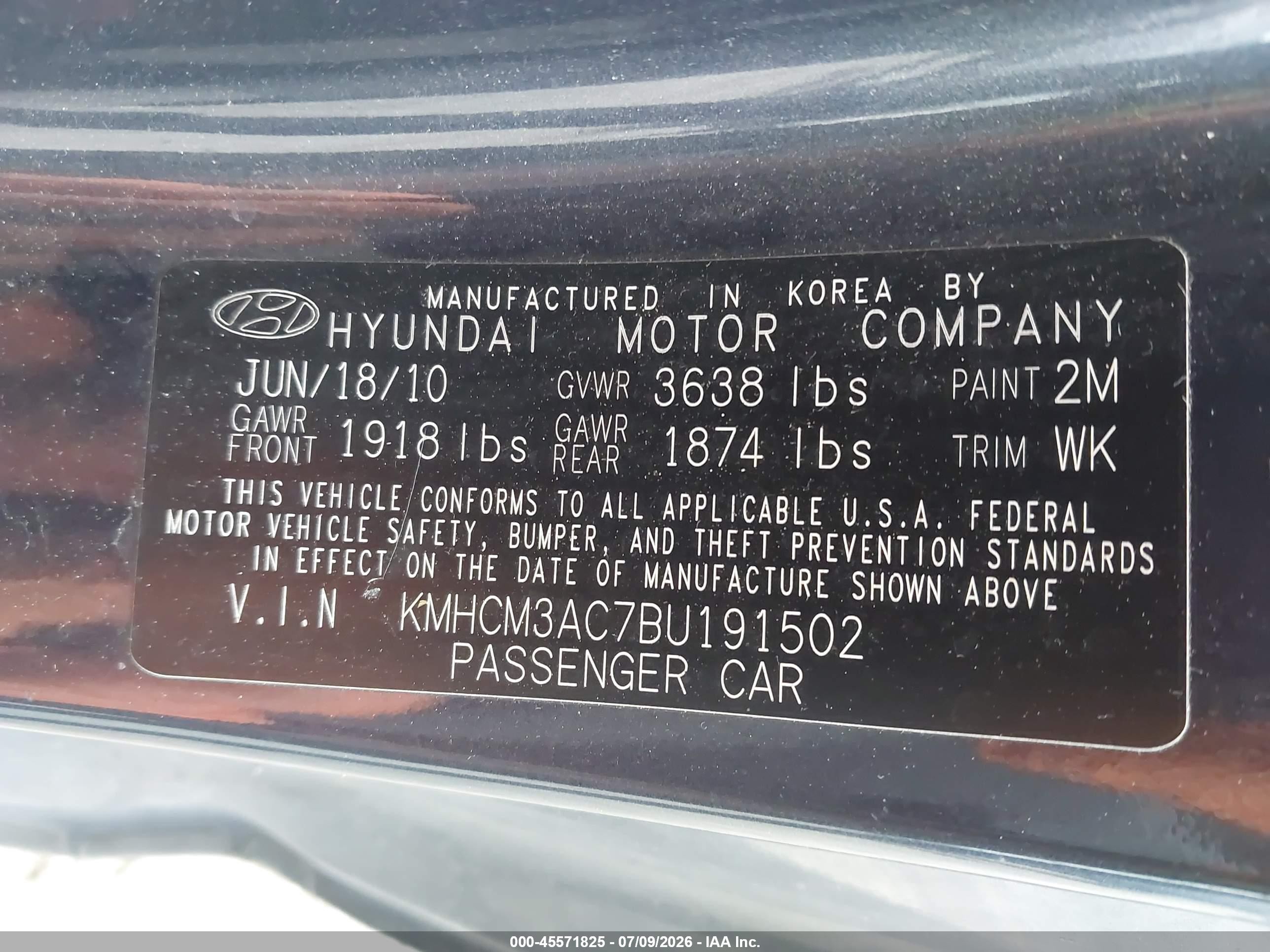2011 Hyundai Accent Gs Gray vin: KMHCM3AC7BU191502