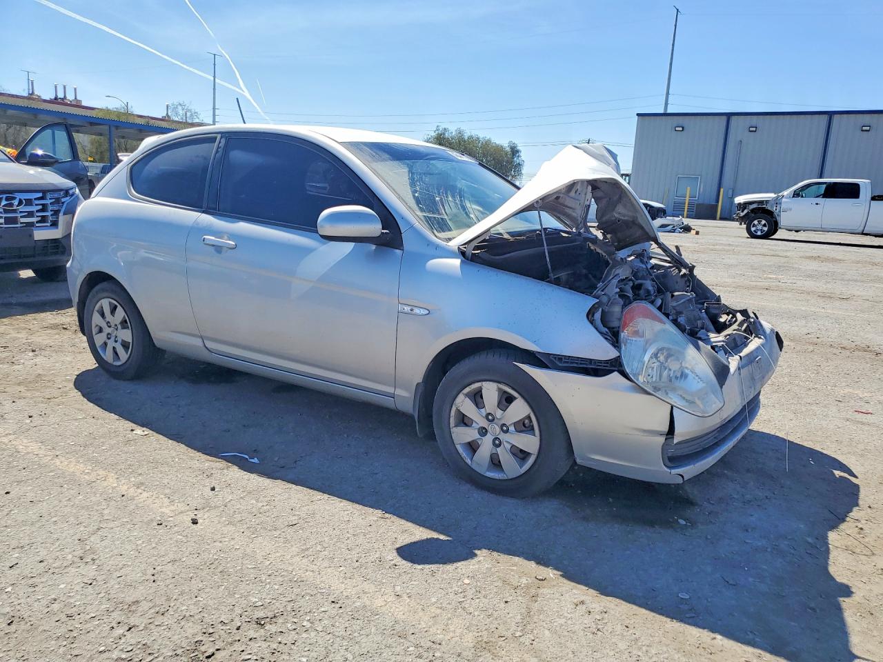 2011 Hyundai Accent Gs Silver vin: KMHCM3AC7BU197509