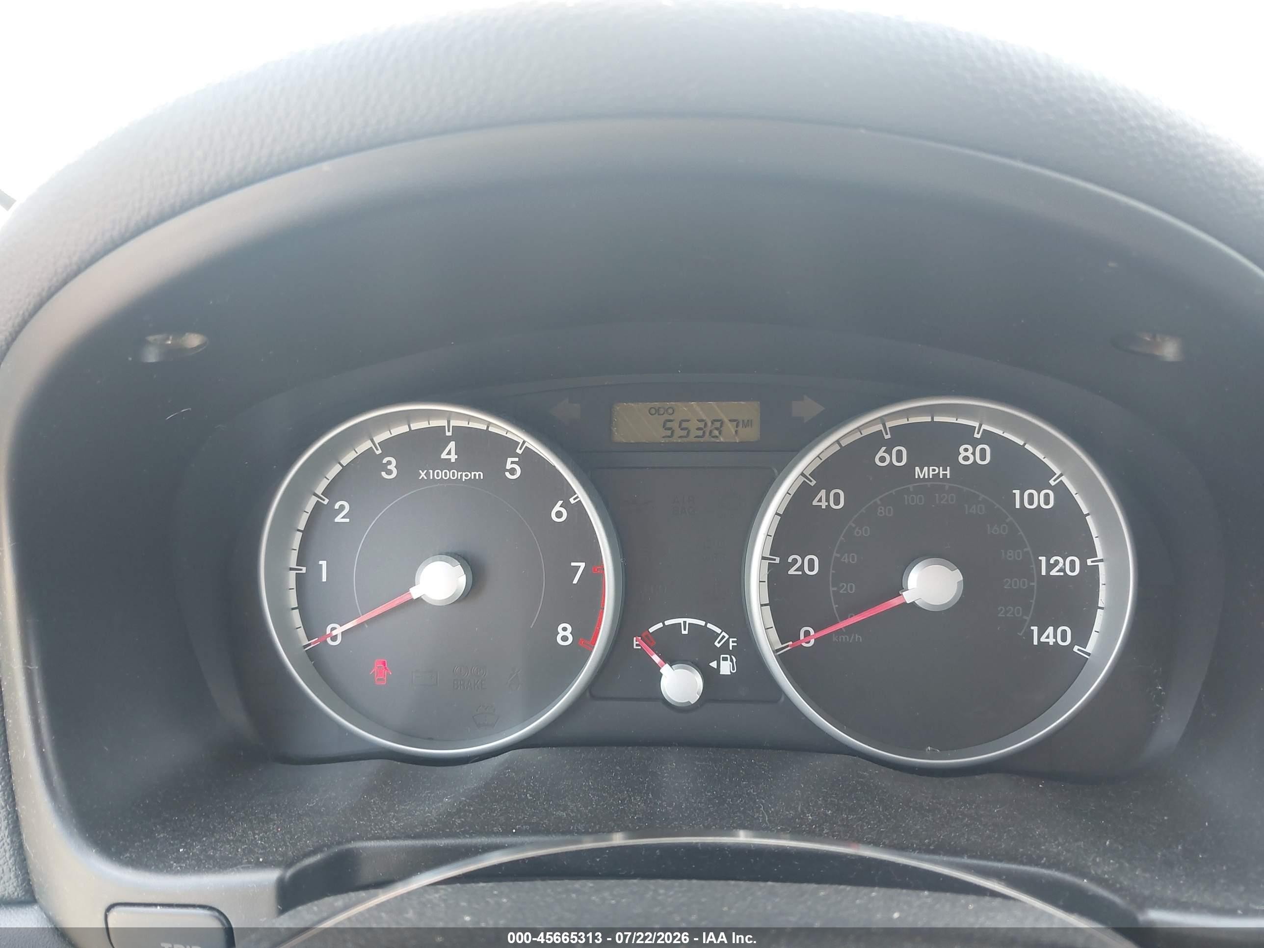 2010 Hyundai Accent Gs Black vin: KMHCM3AC8AU149466