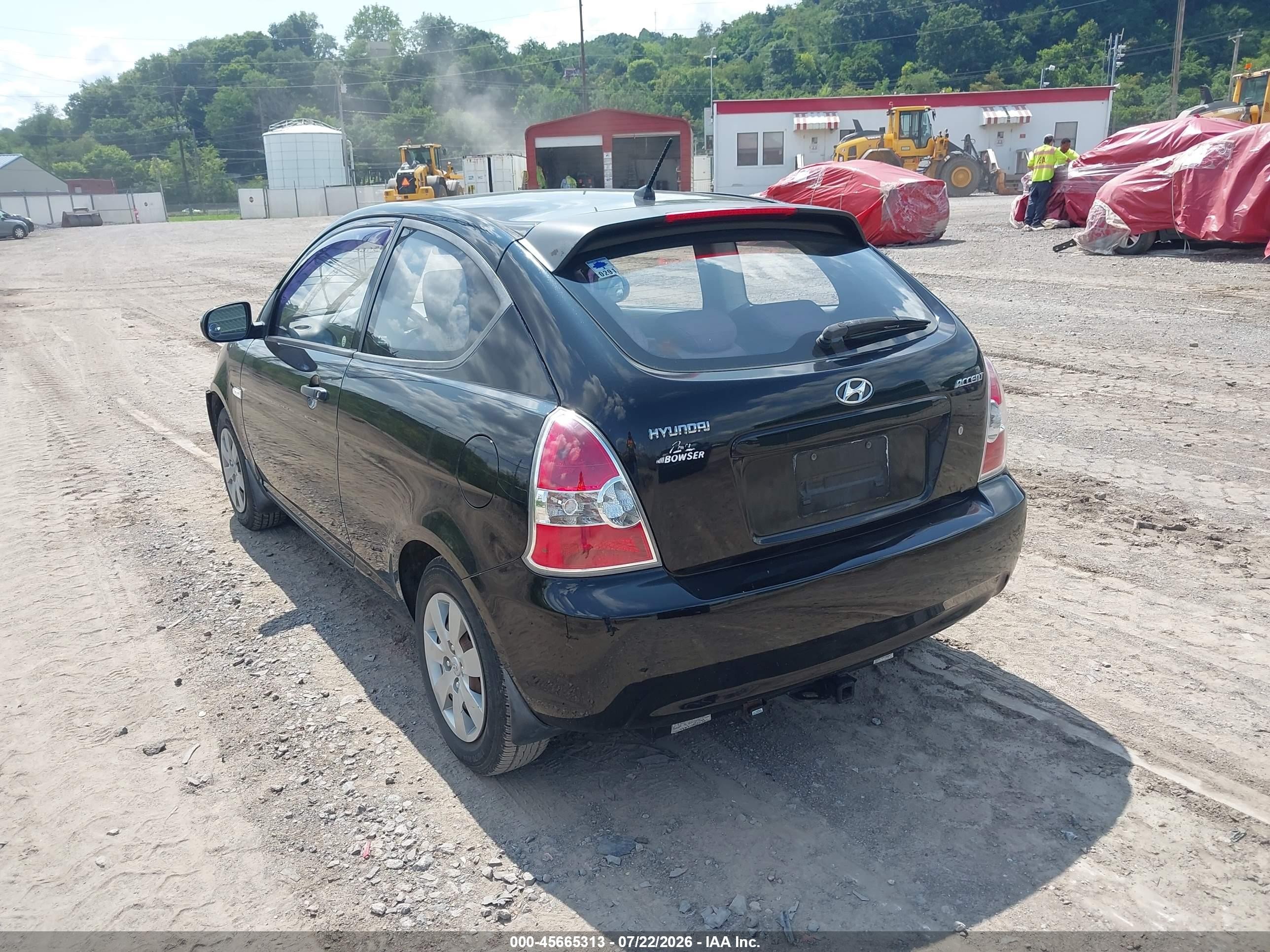 2010 Hyundai Accent Gs Black vin: KMHCM3AC8AU149466