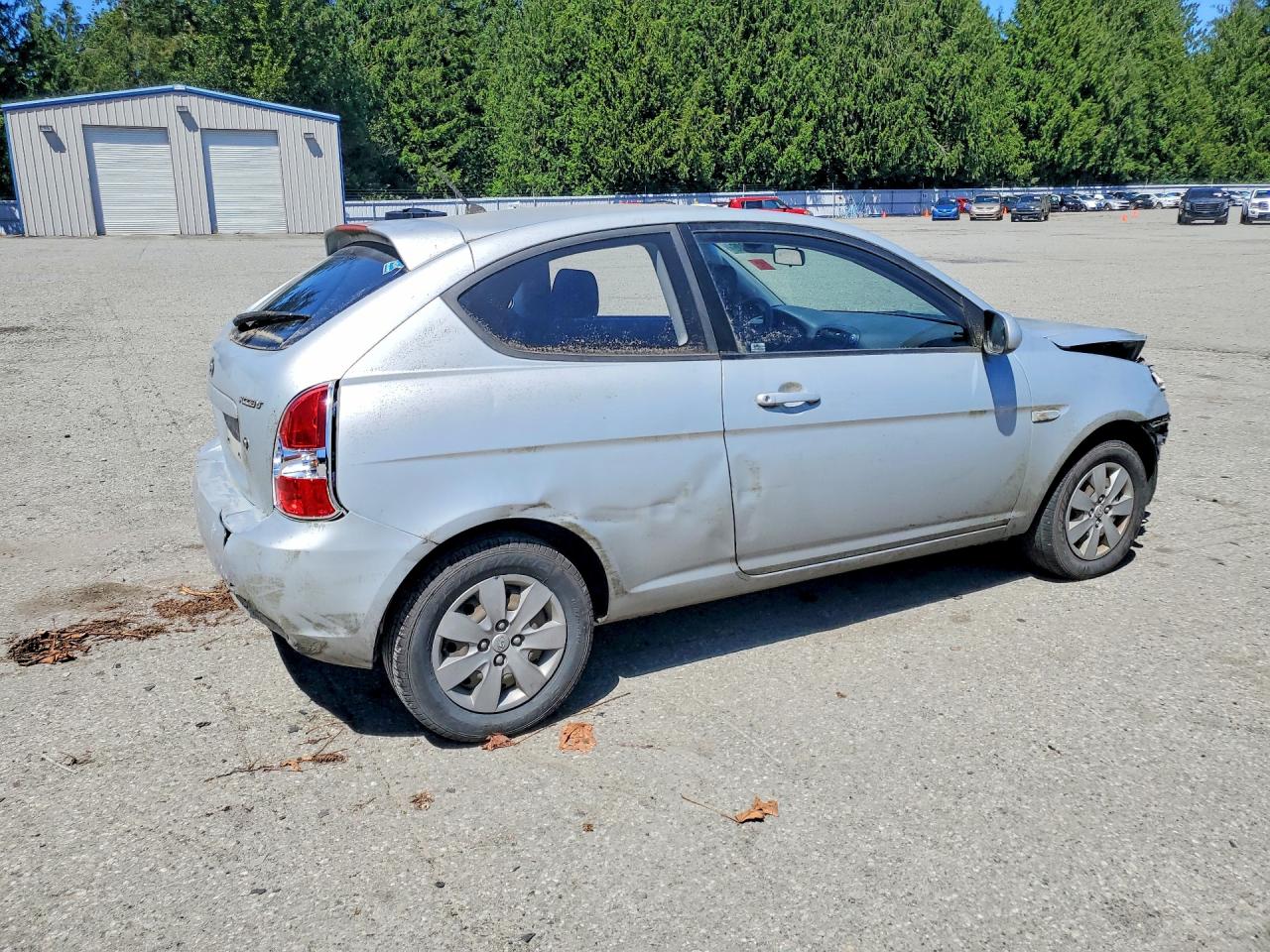 2010 Hyundai Accent Gs Silver vin: KMHCM3AC8AU167644