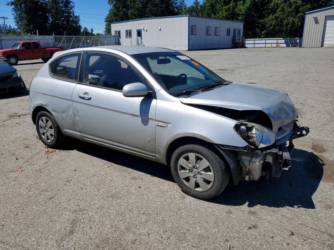 2010 Hyundai Accent Gs Silver vin: KMHCM3AC8AU167644