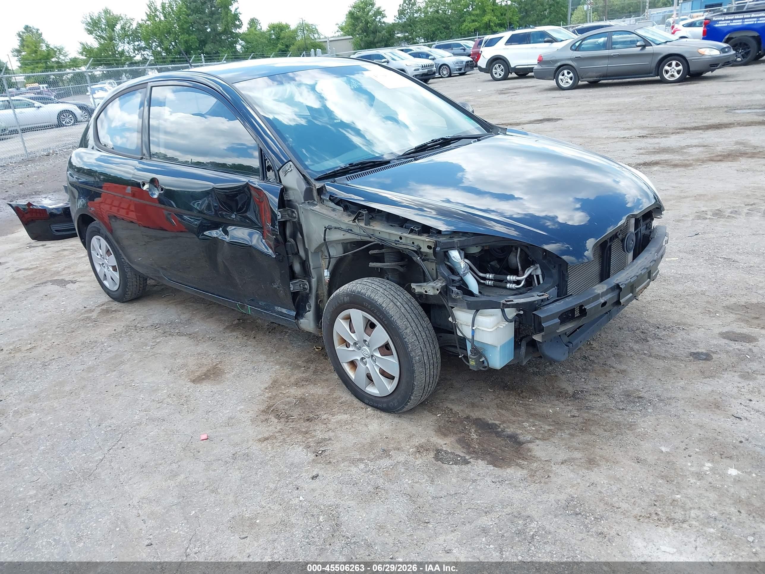 2011 Hyundai Accent Gs Black vin: KMHCM3AC8BU187524