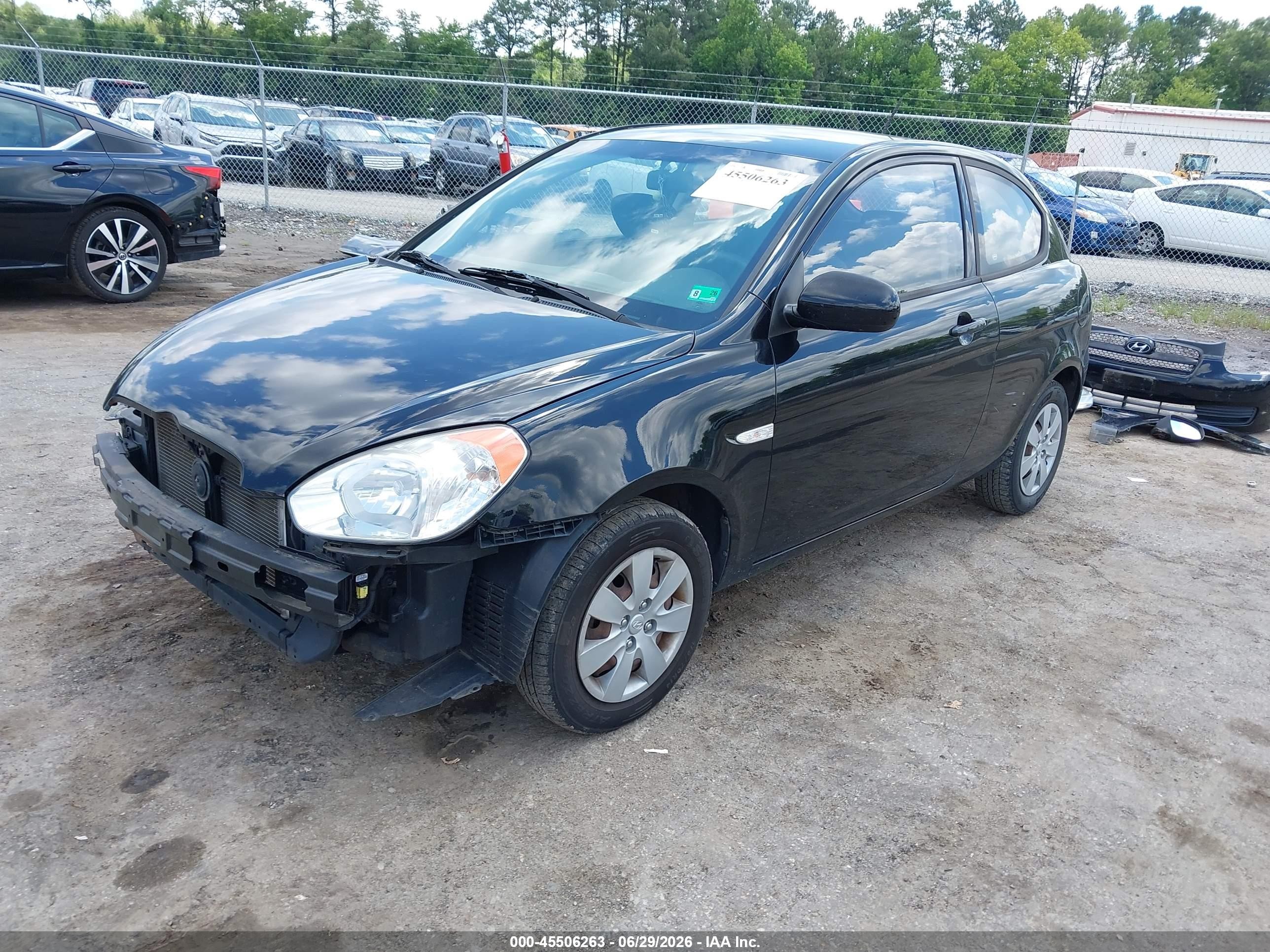 2011 Hyundai Accent Gs Black vin: KMHCM3AC8BU187524