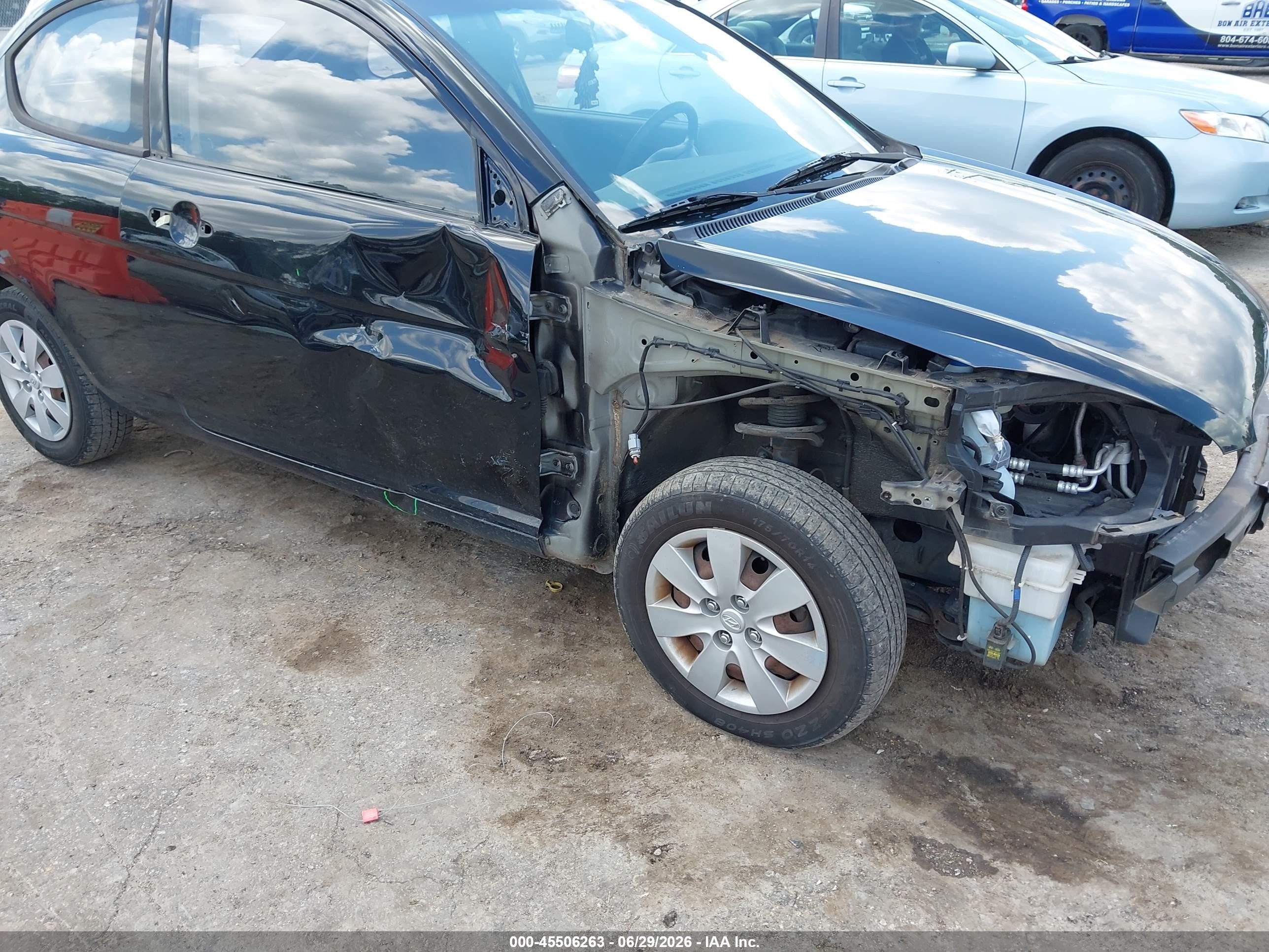 2011 Hyundai Accent Gs Black vin: KMHCM3AC8BU187524
