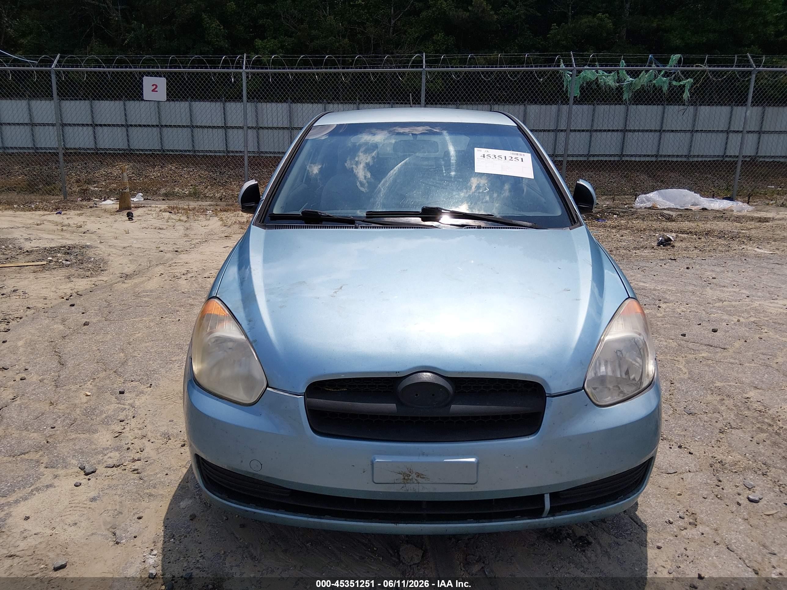 2011 Hyundai Accent Gs Blue vin: KMHCM3AC8BU199852