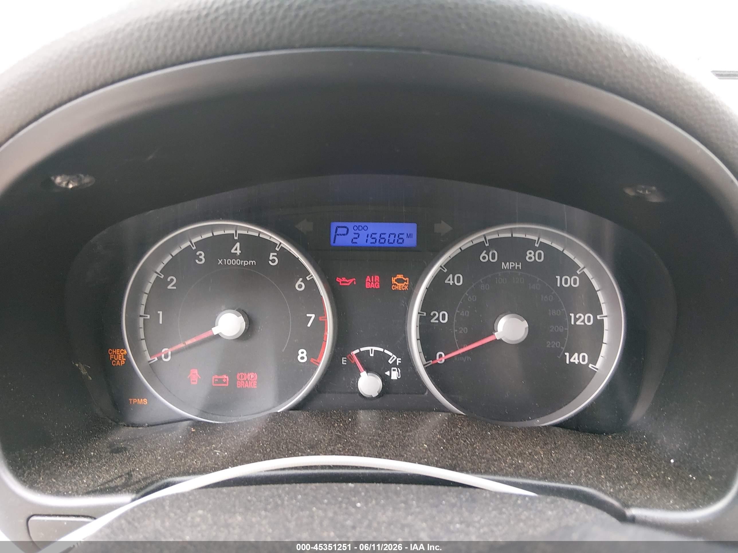 2011 Hyundai Accent Gs Blue vin: KMHCM3AC8BU199852