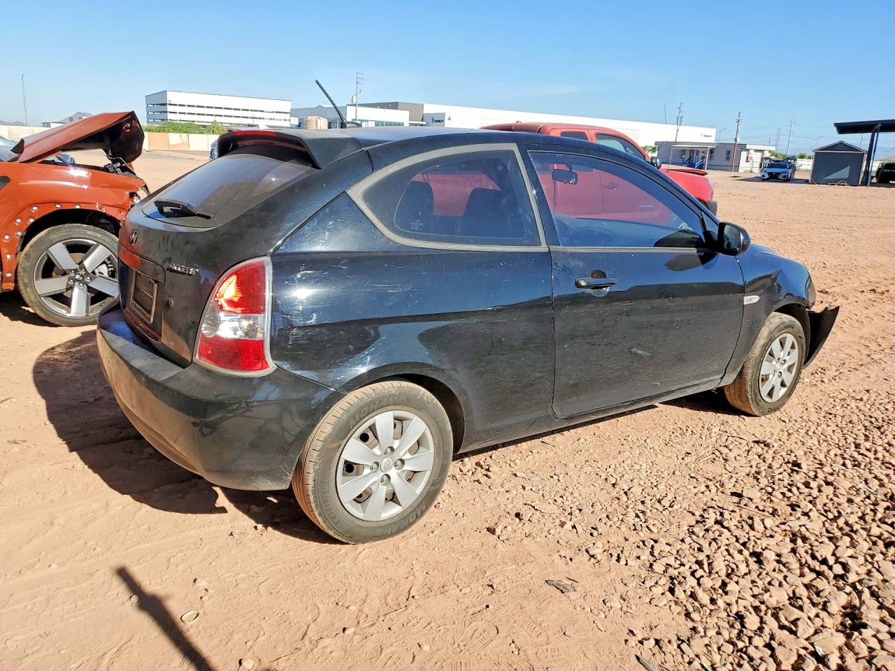 2011 Hyundai Accent Gl Black vin: KMHCM3AC9BU200829