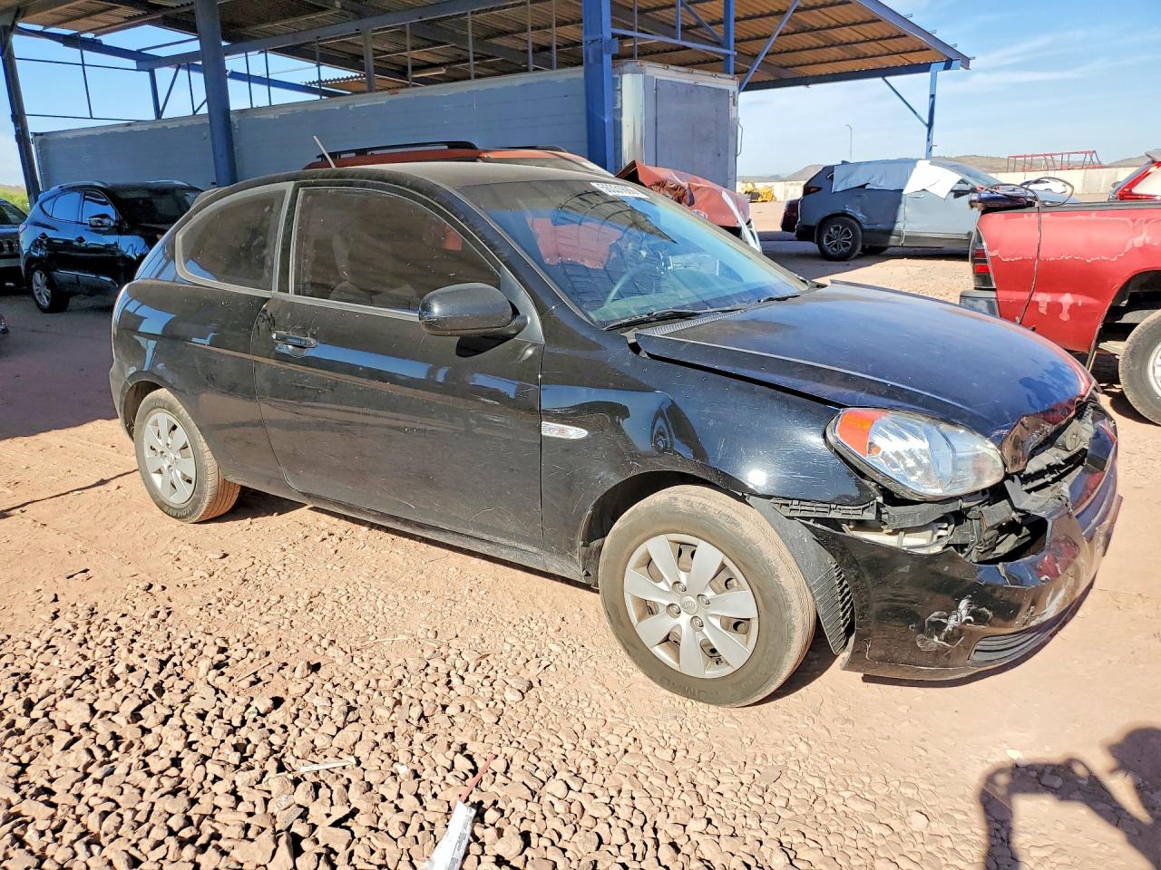 2011 Hyundai Accent Gl Black vin: KMHCM3AC9BU200829