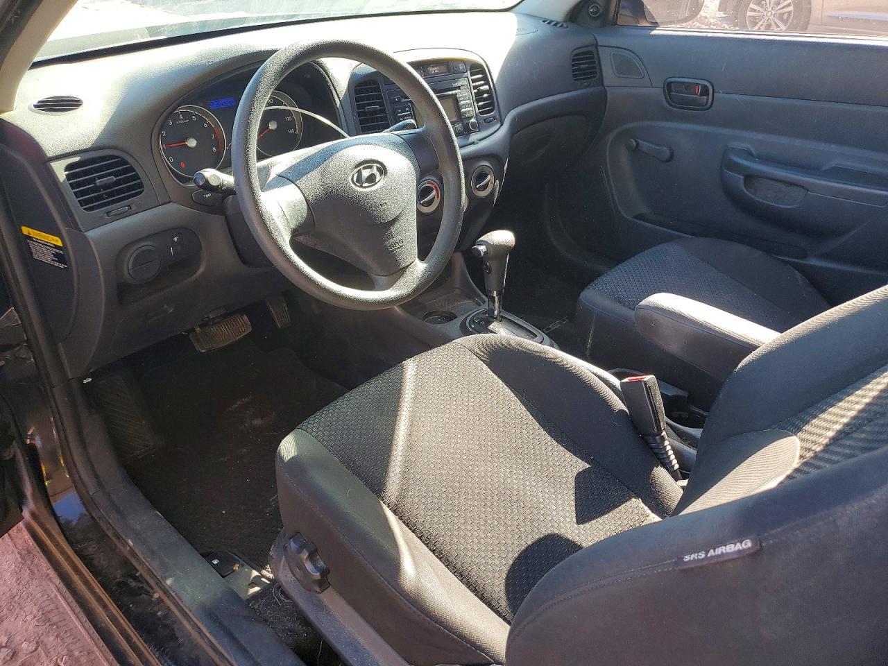 2011 Hyundai Accent Gl Black vin: KMHCM3AC9BU200829