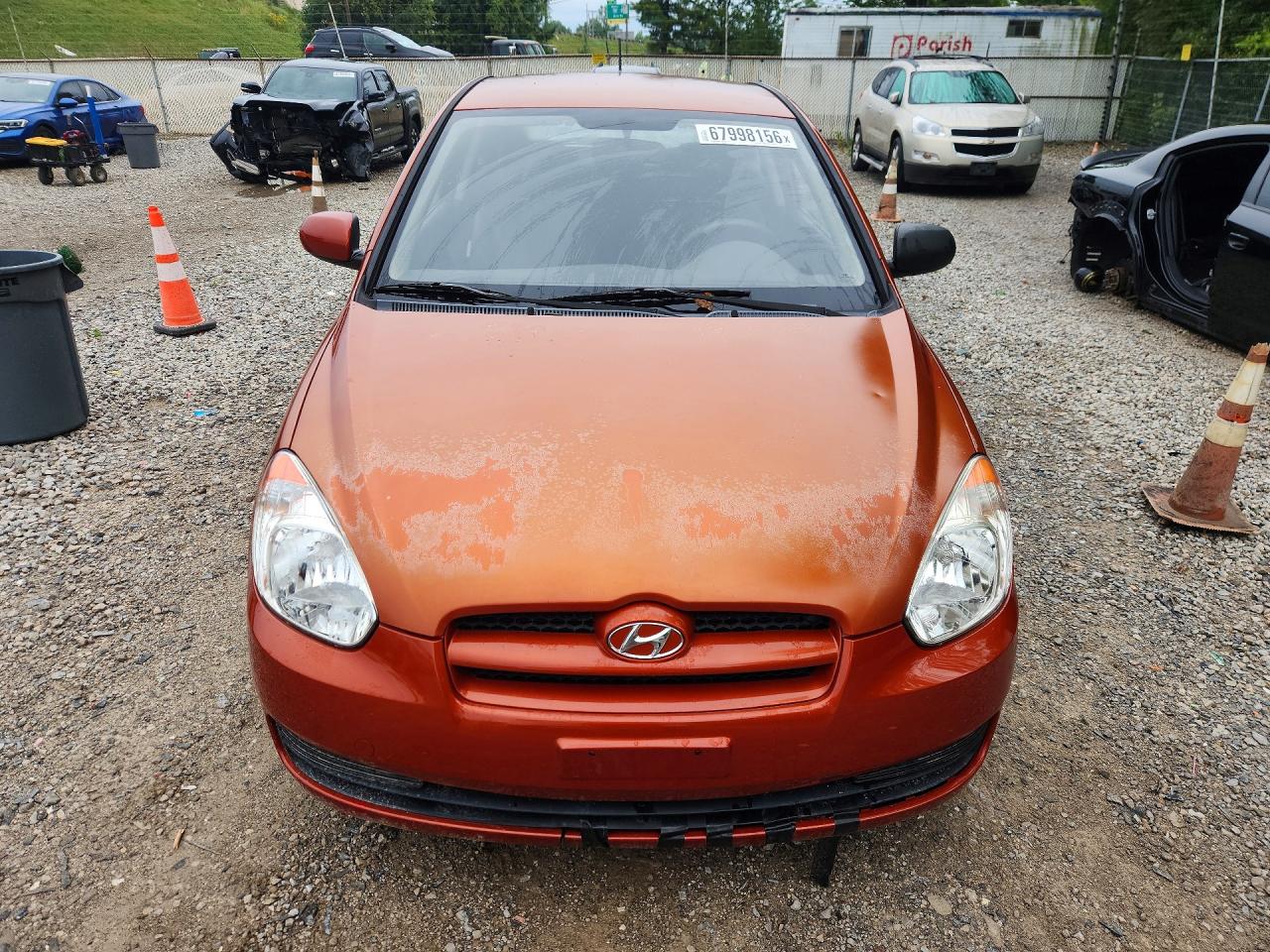 2010 Hyundai Accent Gs Orange vin: KMHCM3ACXAU156435