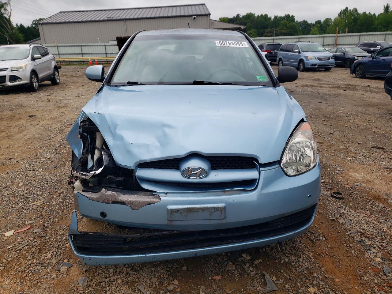 2010 Hyundai Accent Gs Синий vin: KMHCM3ACXAU162297