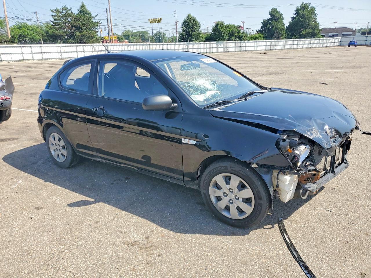 2010 Hyundai Accent Blue Black vin: KMHCM3ACXAU164888
