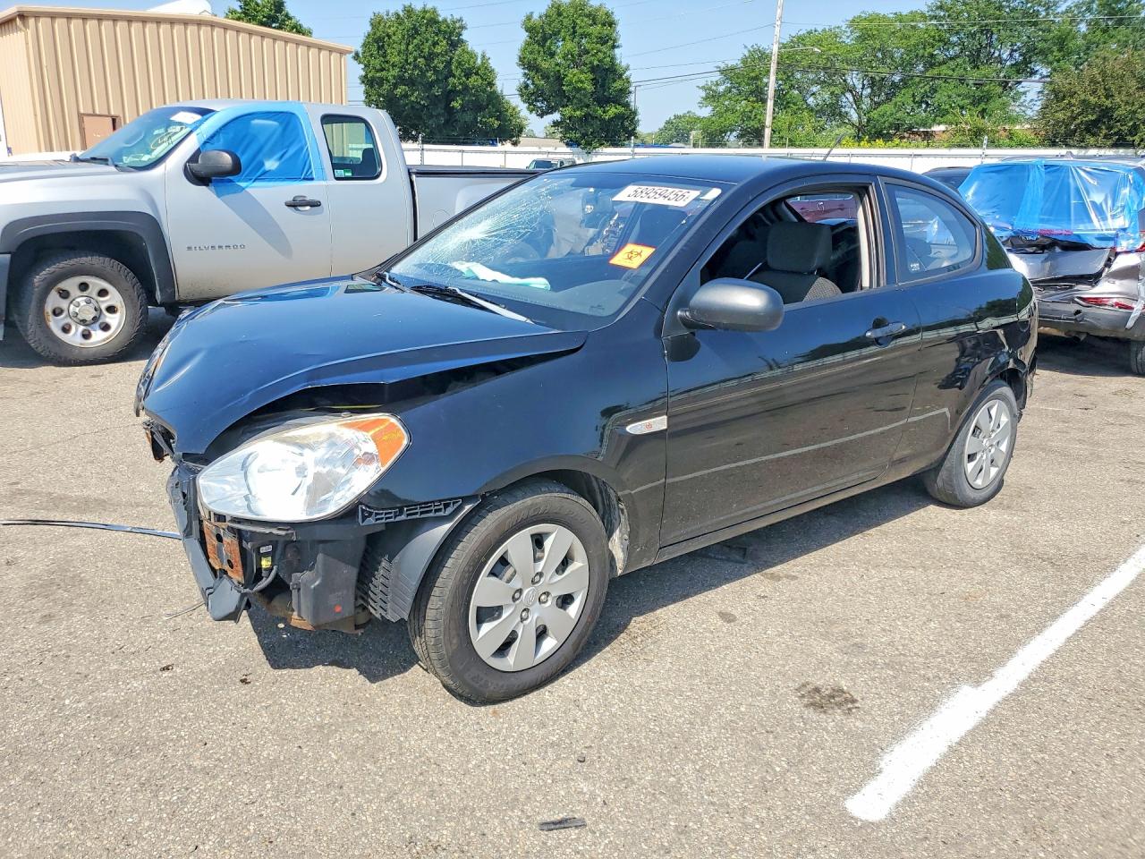 2010 Hyundai Accent Blue Black vin: KMHCM3ACXAU164888