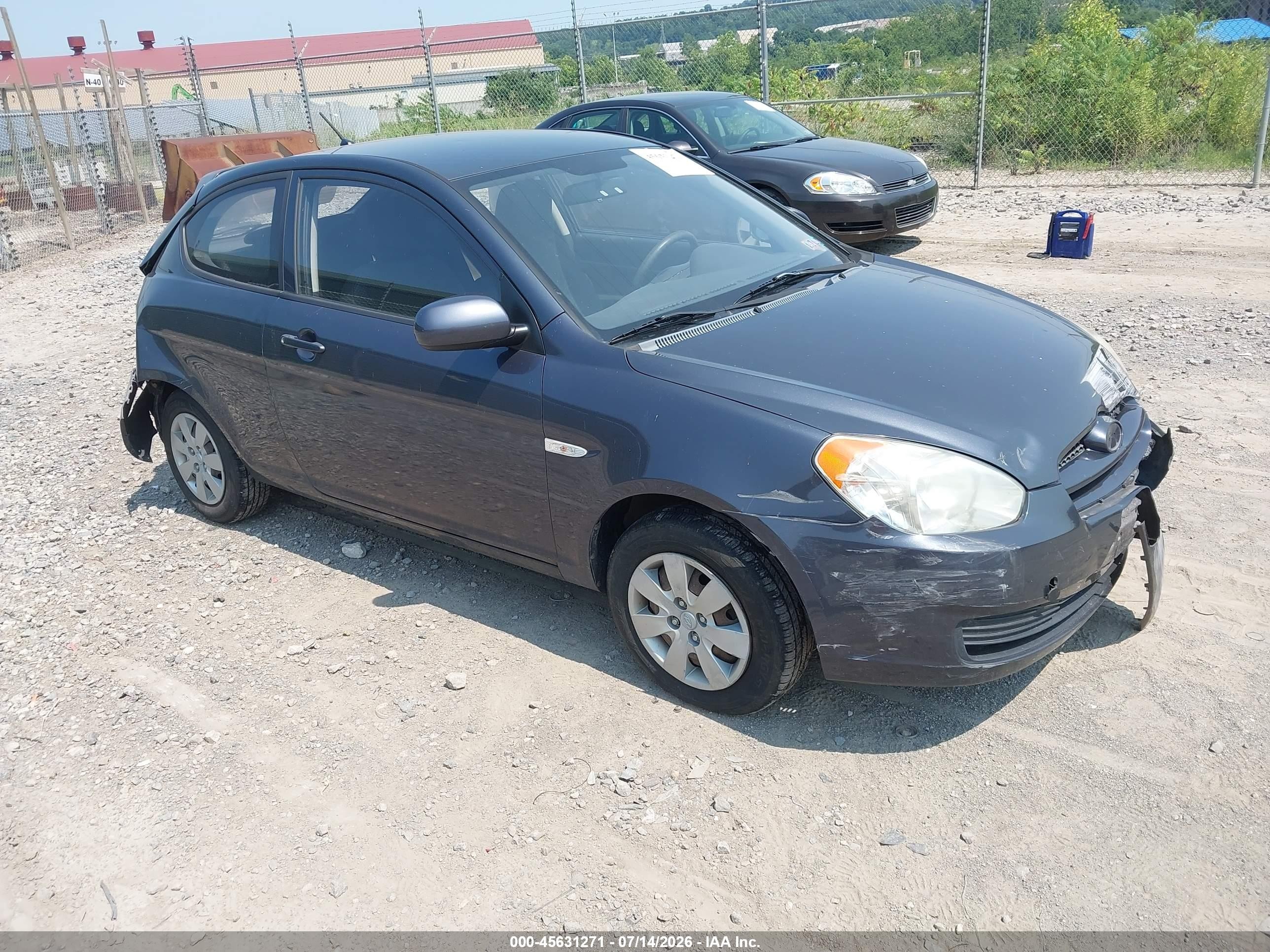 2010 Hyundai Accent Gs Gray vin: KMHCM3ACXAU167340