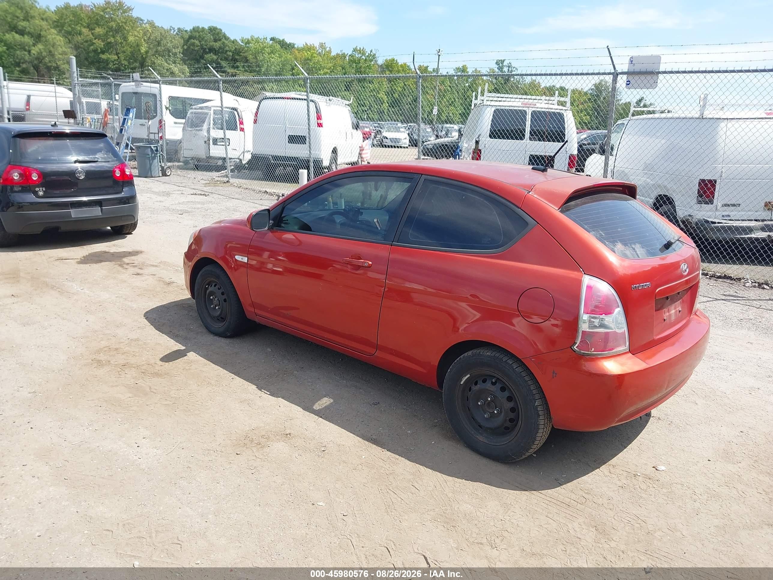 2011 Hyundai Accent Gs Orange vin: KMHCM3ACXBU191039