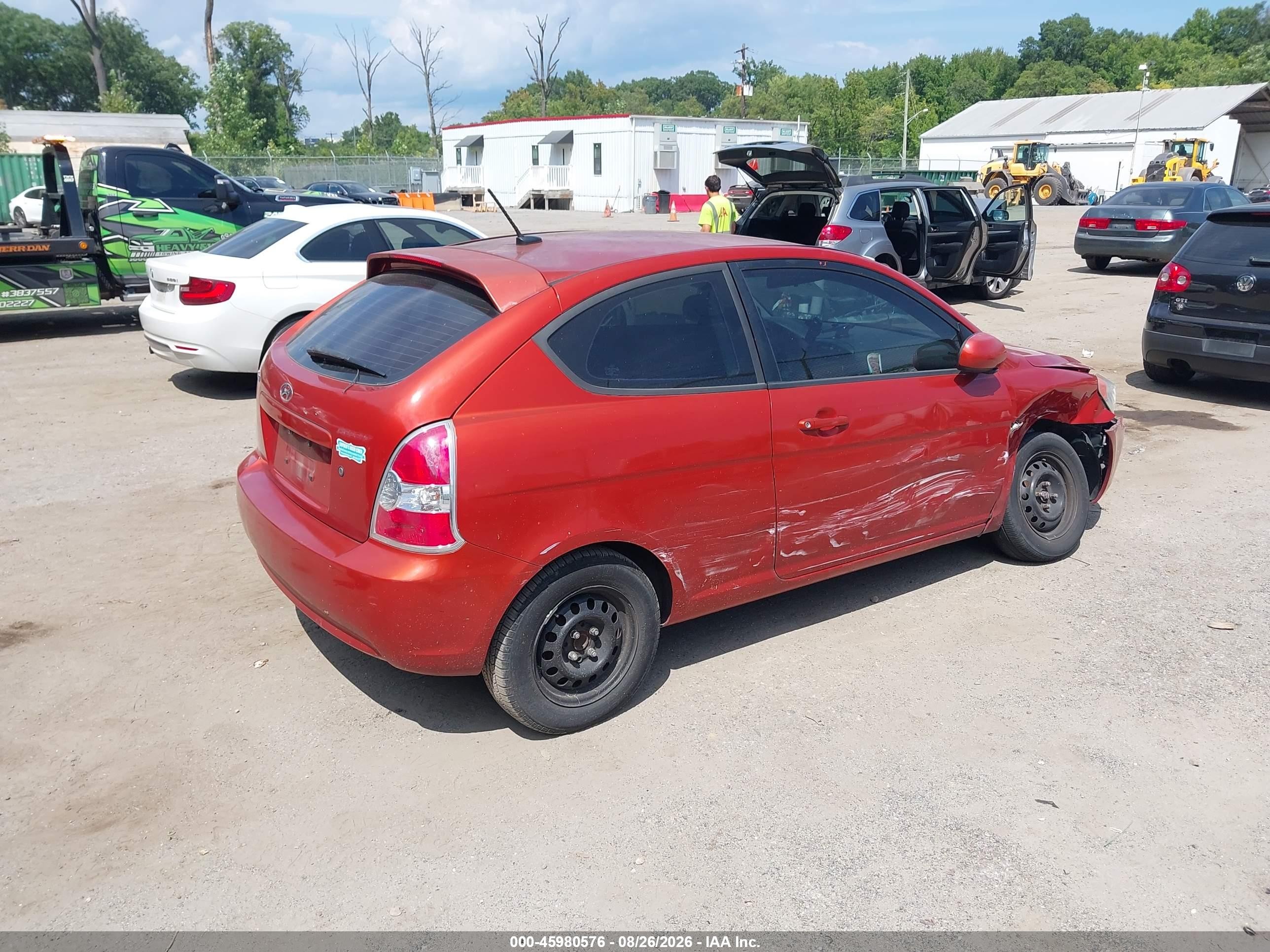 2011 Hyundai Accent Gs Orange vin: KMHCM3ACXBU191039