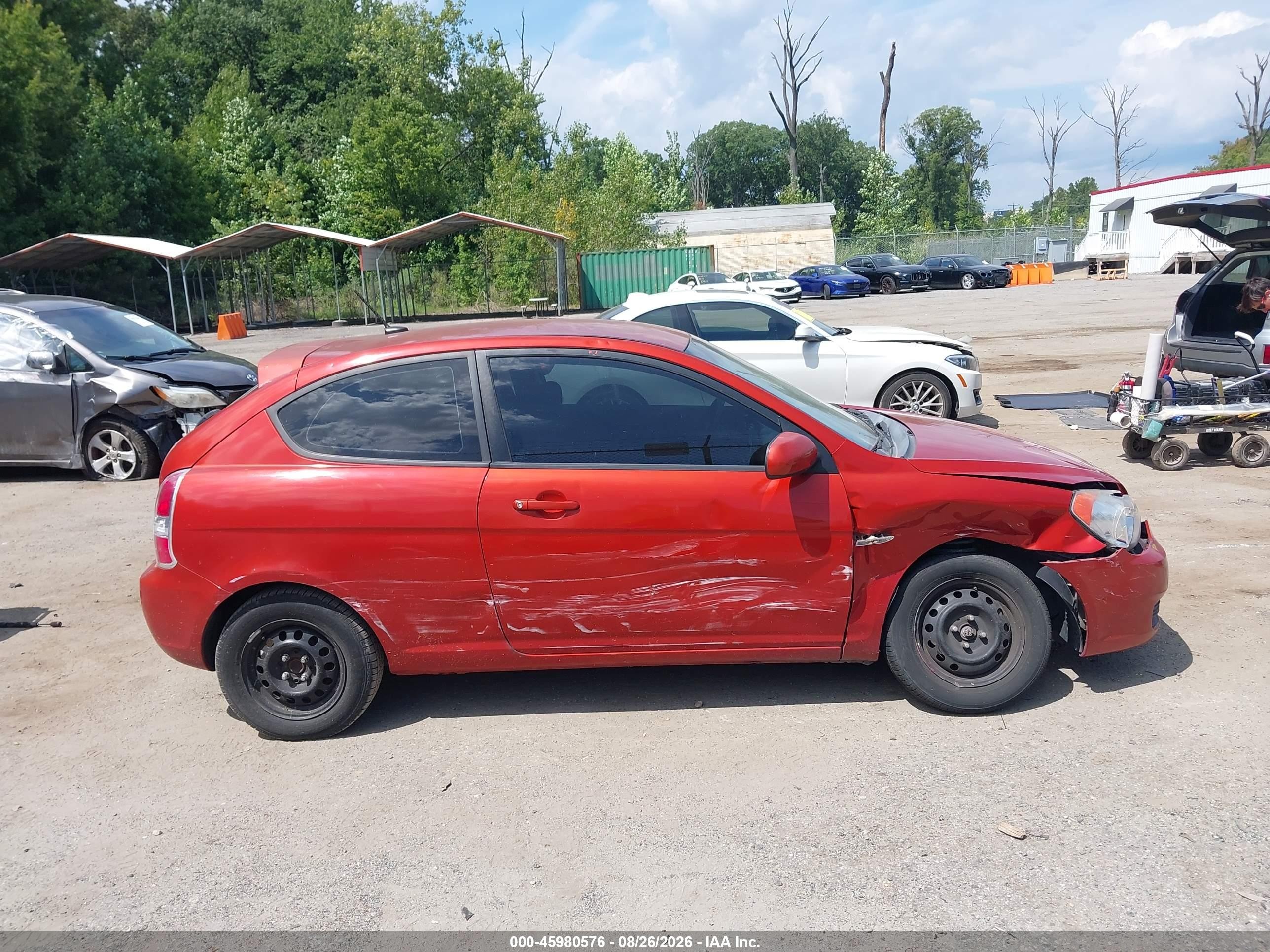 2011 Hyundai Accent Gs Orange vin: KMHCM3ACXBU191039